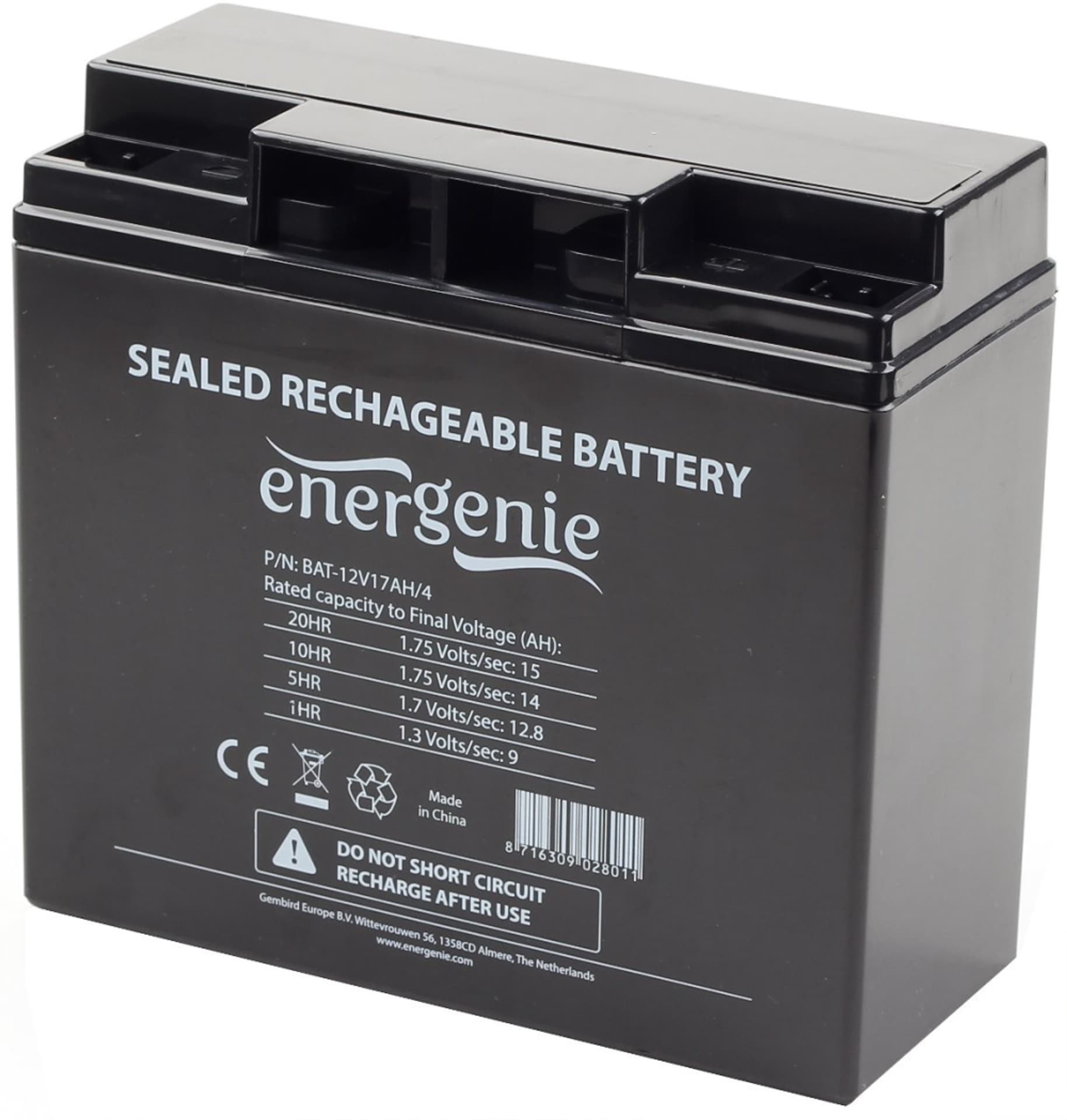 

Akumulator uniwersalny 12V/17Ah