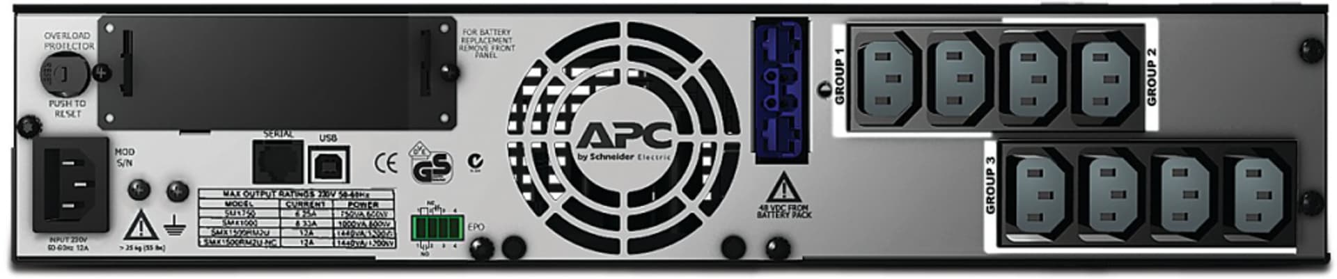 

Zasilacz awaryjny APC Smart-UPS X 1500VA Rack/Tower LCD 230V SMX1500RMI2U 1500VA