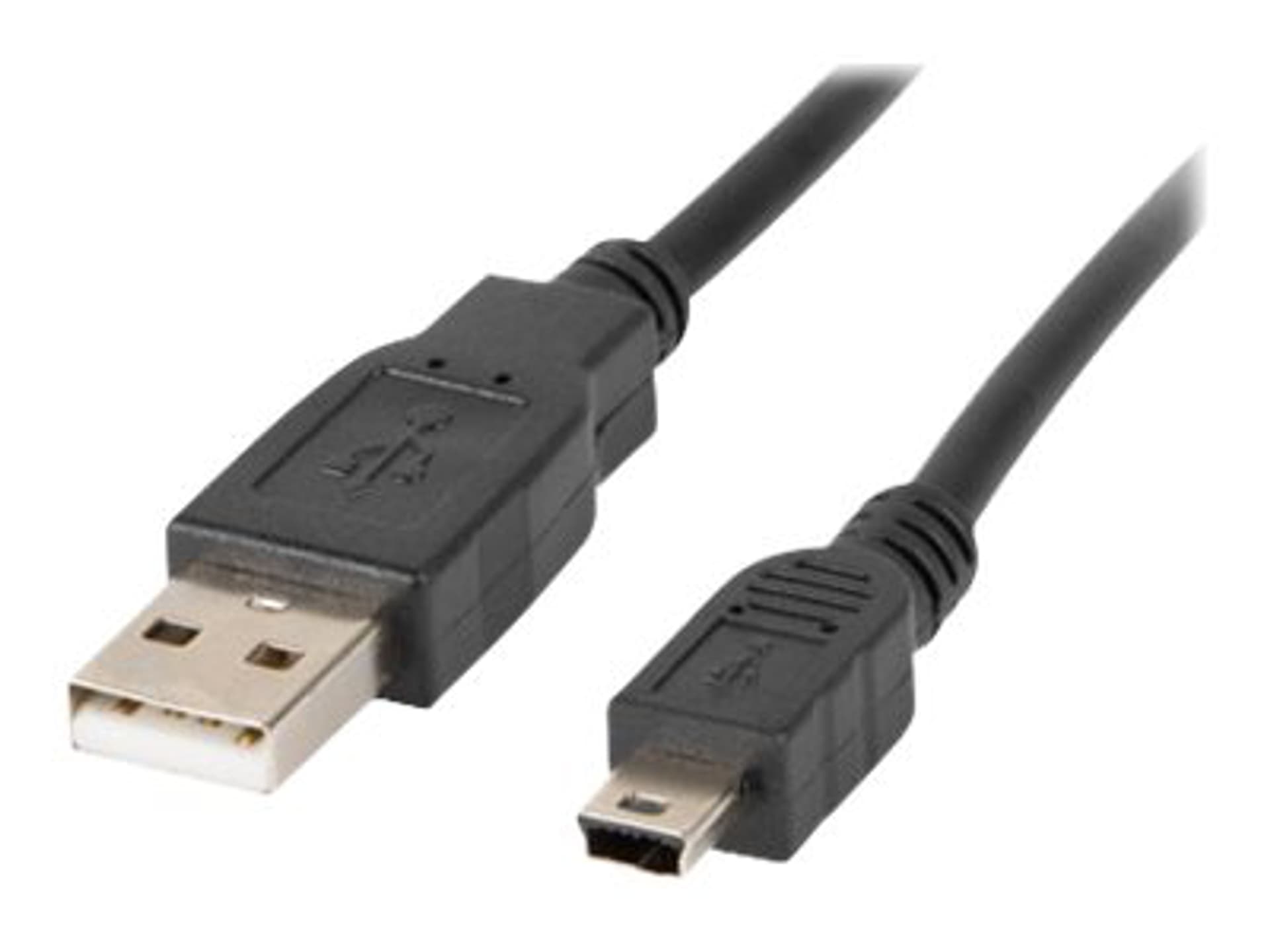 

Kabel Lanberg CA-USBK-11CC-0018-BK (USB 2.0 M - Mini USB M; 1,8m; kolor czarny)