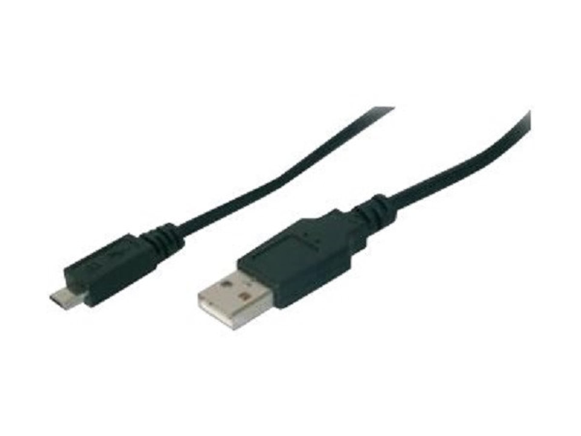 

Kabel połączeniowy microUSB 2.0 Typ USB A/microUSB B, M/M czarny 1,8m AK-300127-018-S