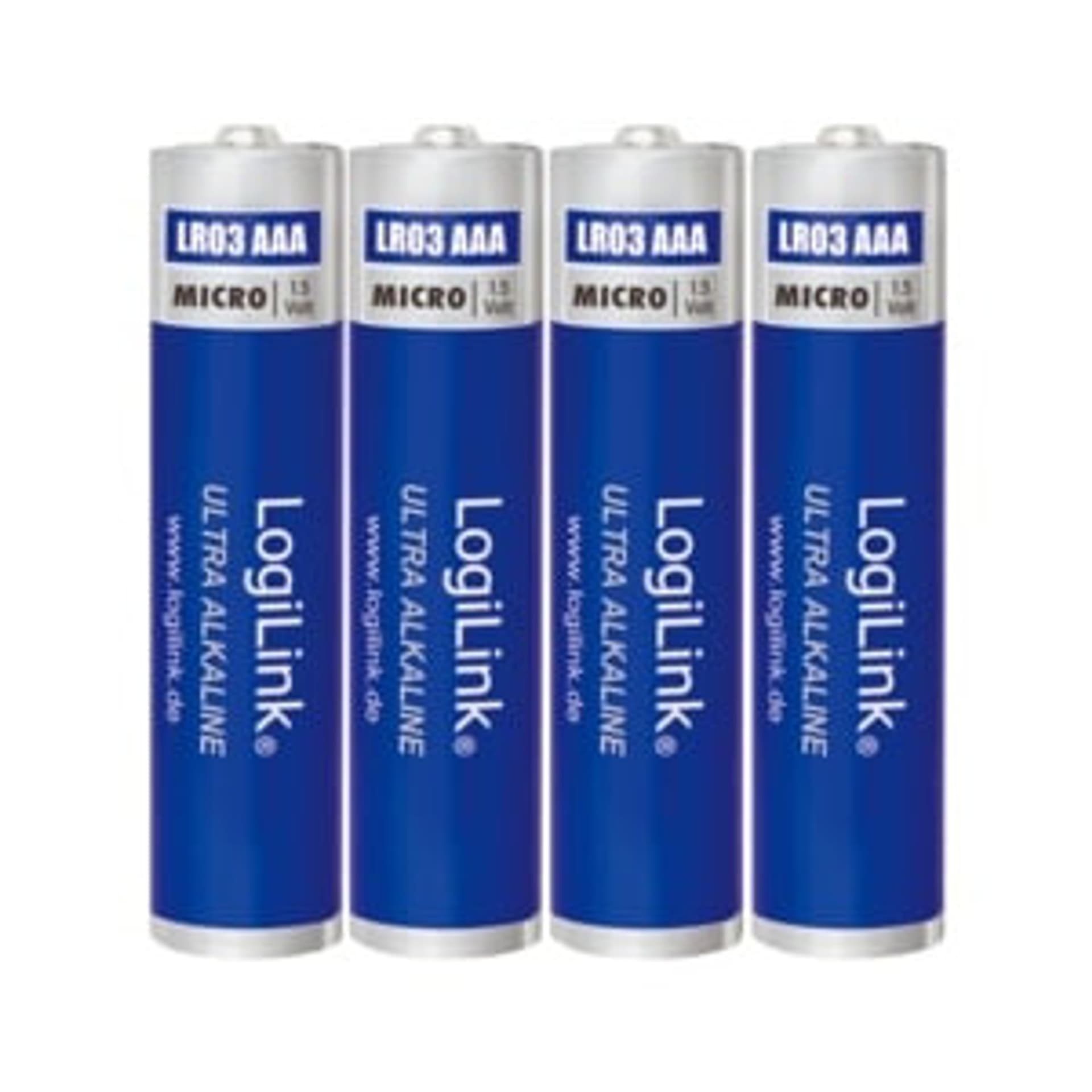 

Baterie LOGILINK Alkaliczna AAA (LR03) 650mAh 4 szt. LR03B4, Lr03) 650mah 4 szt. lr03b