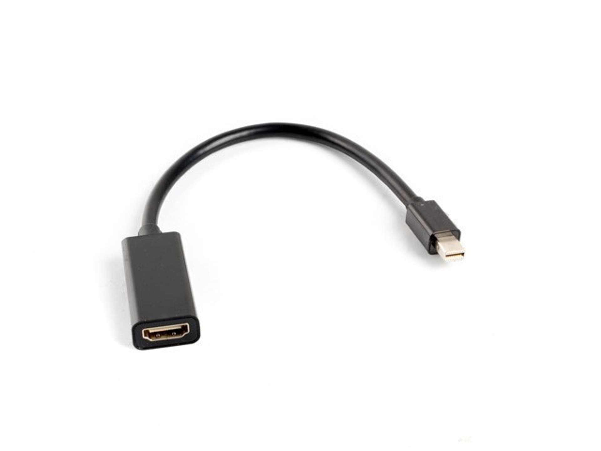 

Adapter Lanberg AD-0005-BK (Mini DisplayPort M - HDMI F; 0,20m; kolor czarny)