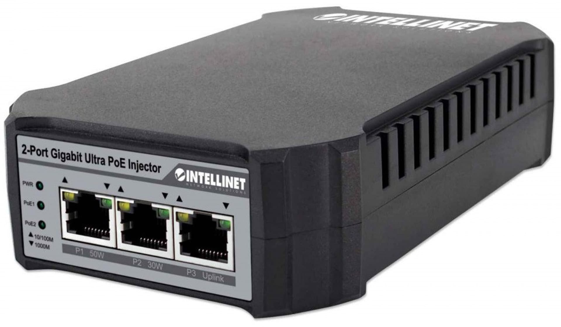 

INTELLINET 561488 Intellinet Adapter zasilacz Ultra PoE 802.3at/af, 2 porty RJ45 GIGABIT, 30W/50W
