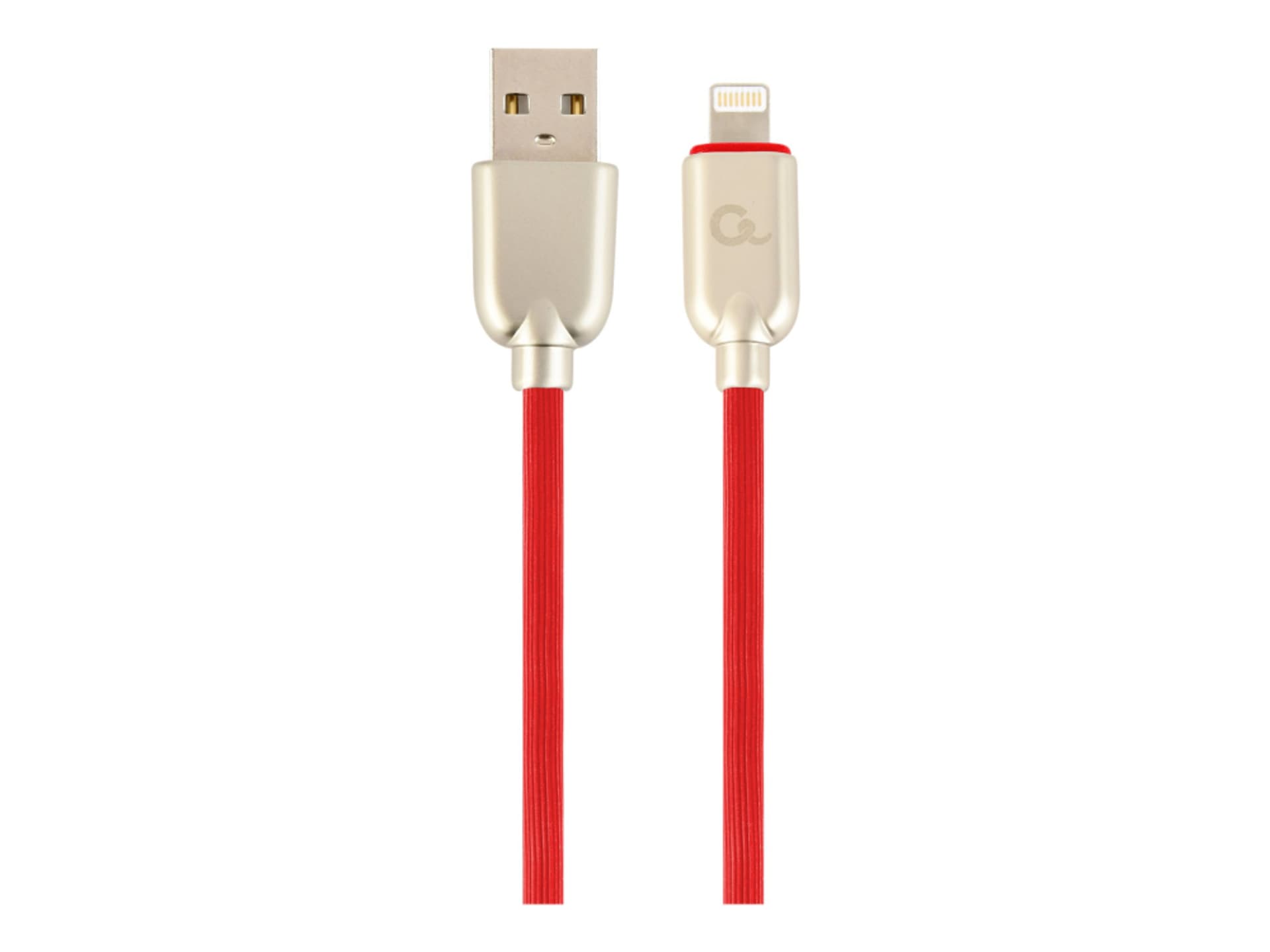 

Kabel USB 2.0 (AM/8-pin lightning M) 1m oplot gumowy czerwony Gembird, Am/8-pin lightning m) 1m oplot gumowy czerwony gembir