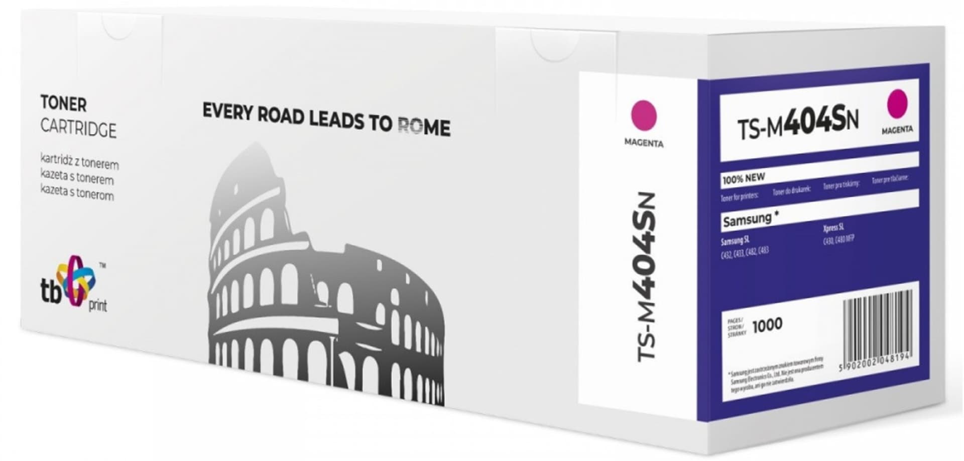 

Toner do Samsung CLT-M404S TS-M404SN MA 100% nowy