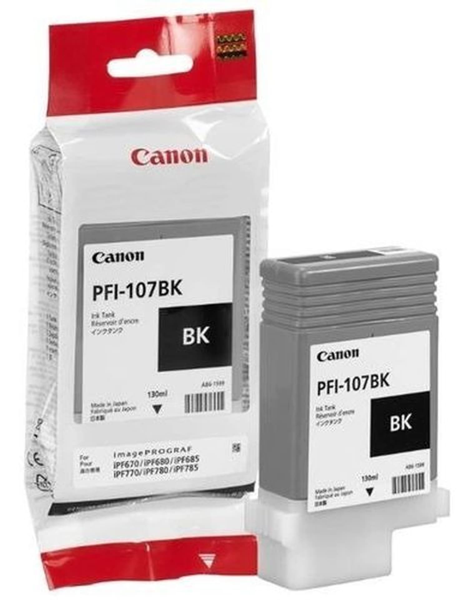 

Canon PFI-107 6705B001 Ink Cartridge, Black, 130 ml
