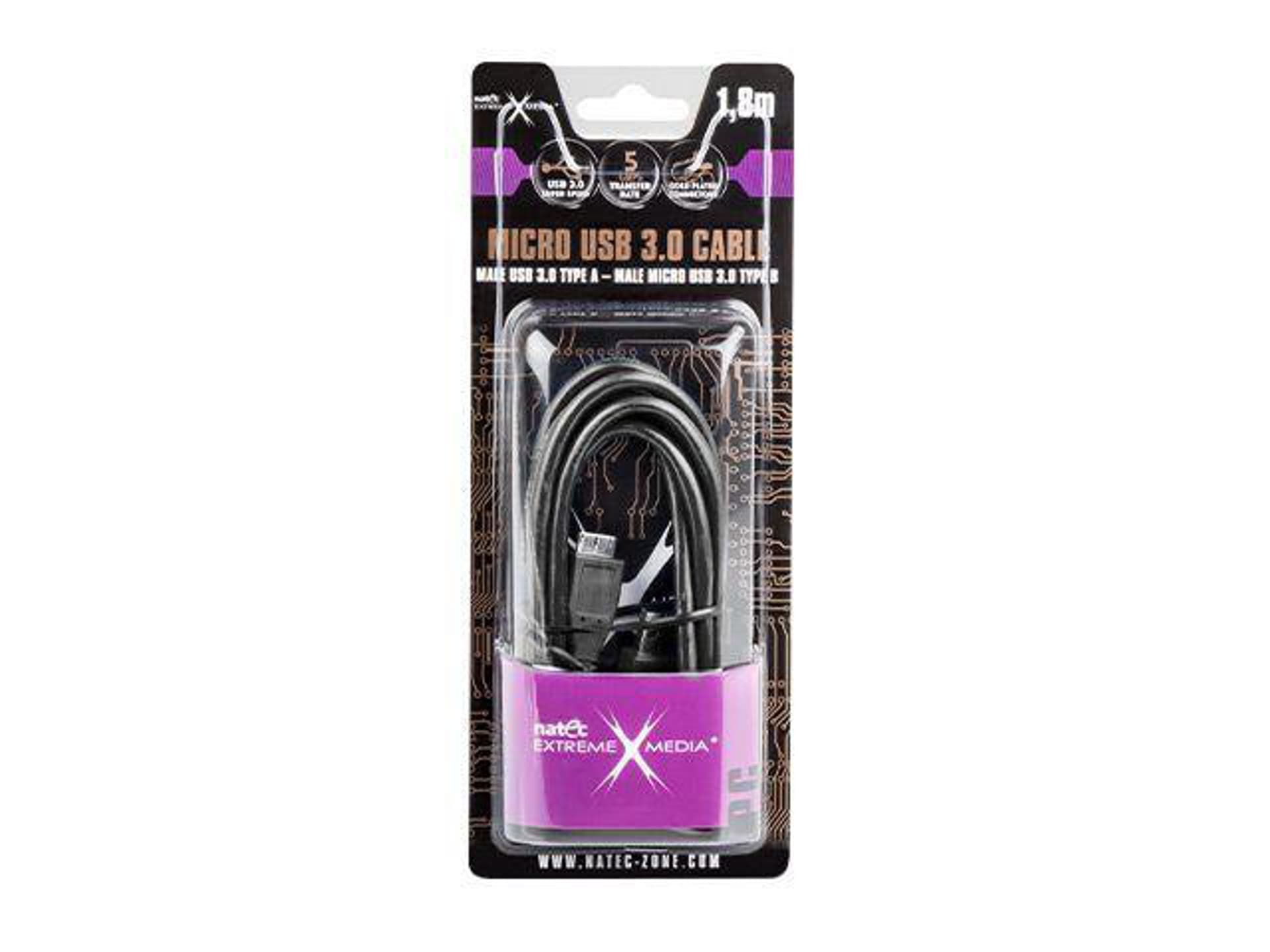 

Kabel USB NATEC USB 3.0 1.8