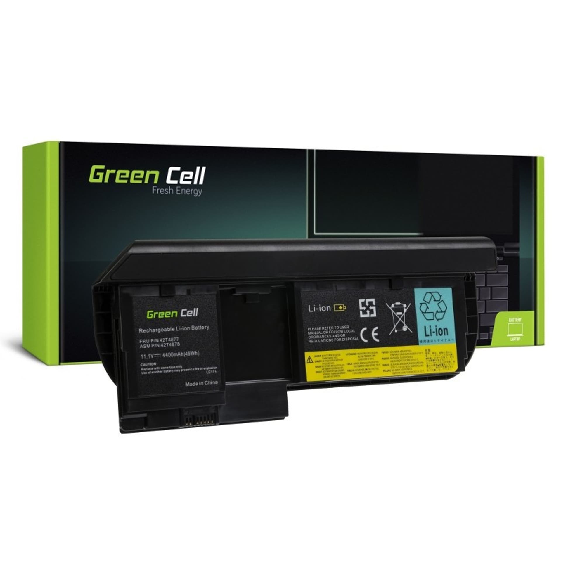 

Bateria GREEN CELL do ThinkPad Tablet X220 4400 mAh 11.1V LE115