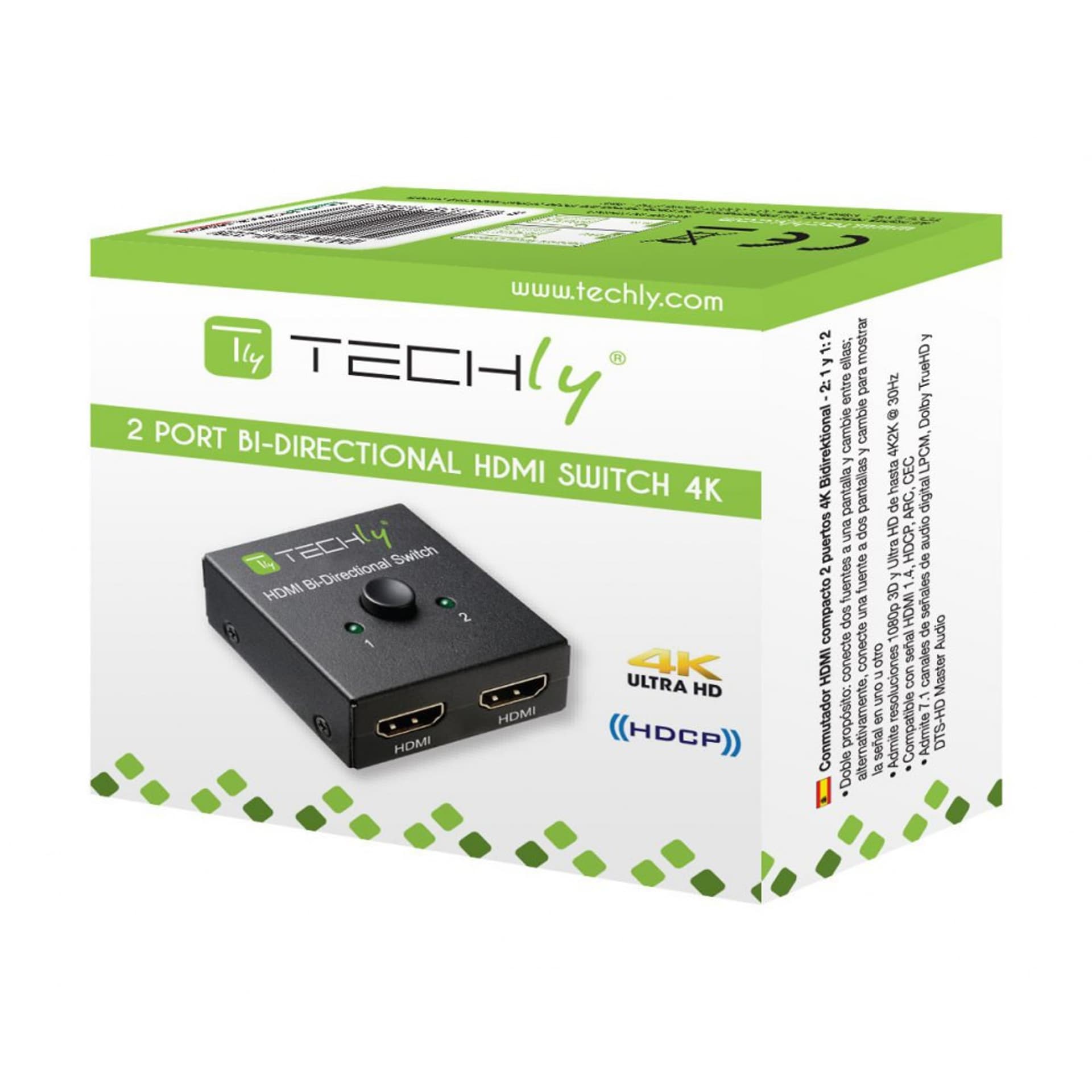 

Przełącznik/Rozdzielacz Video TECHLY 108606