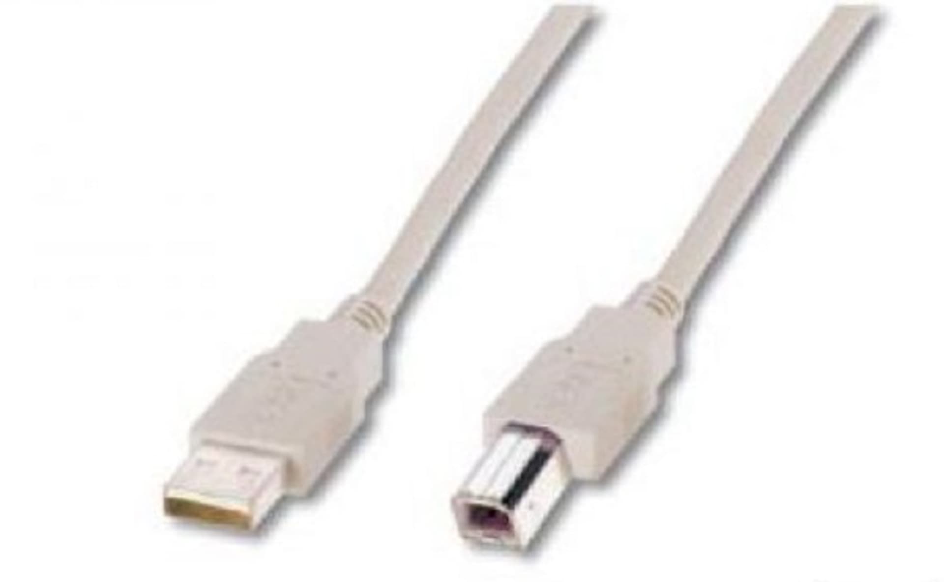 

Kabel połączeniowy USB 2.0 Typ USB A/USB B, M/M beżowy 3m AK-300102-030-E