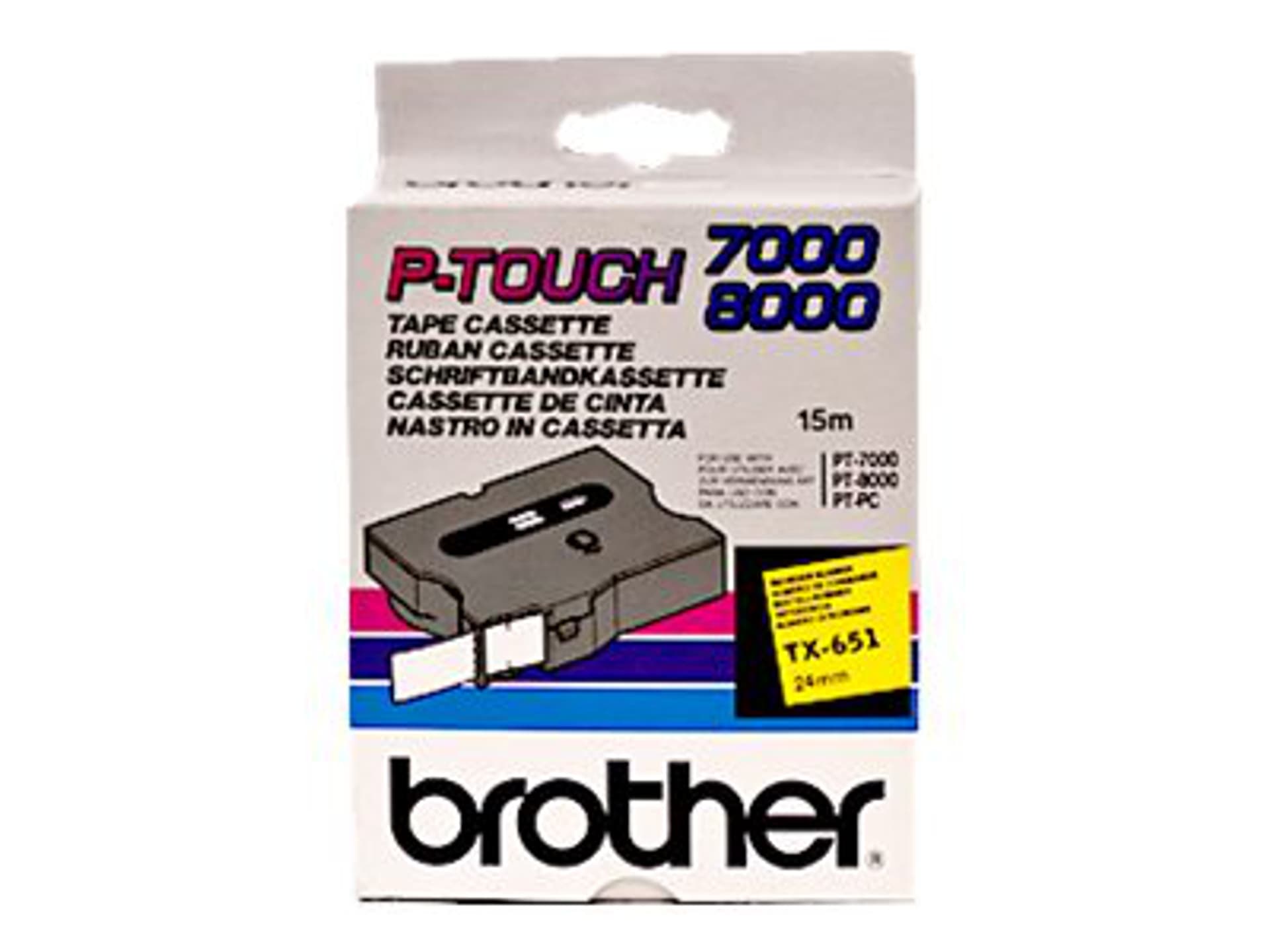 

Taśma BROTHER Czarny TX651