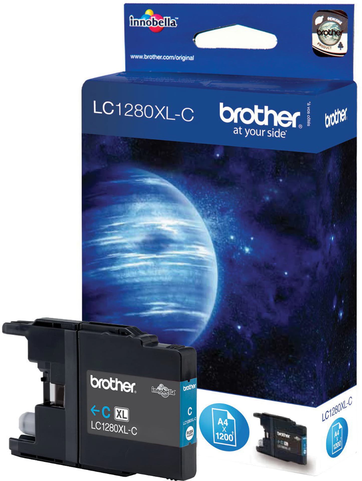 

Brother LC1280XLC Ink Cartridge, Cyan