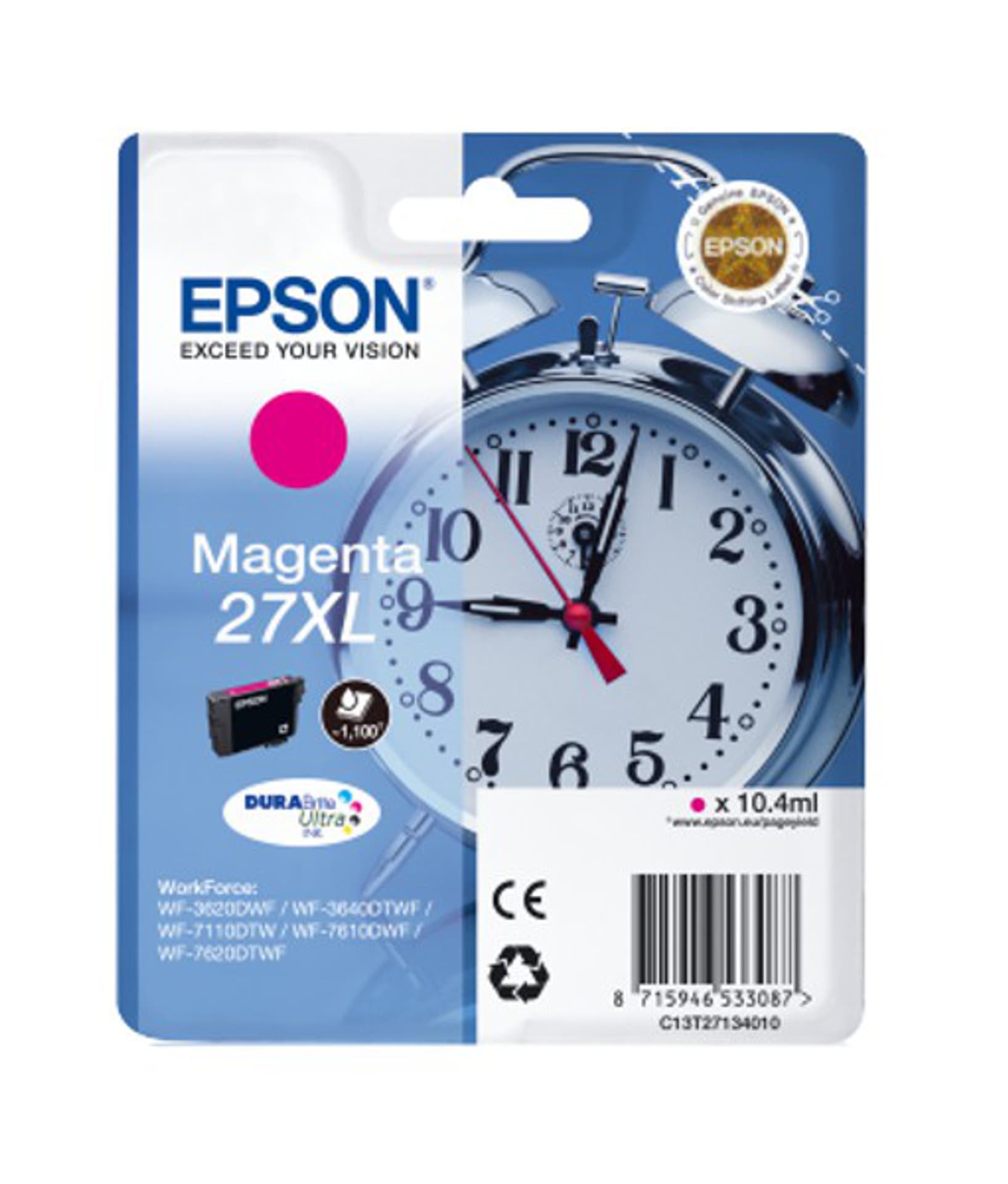 

Tusz EPSON 27XL Magenta C13T27134010