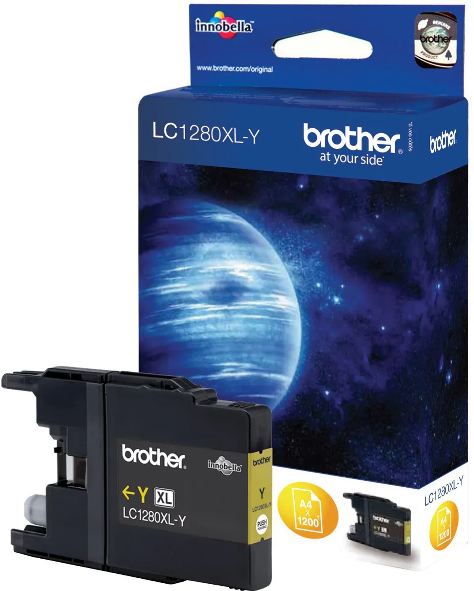 

Wkład BROTHER LC-1280XLY Żółty