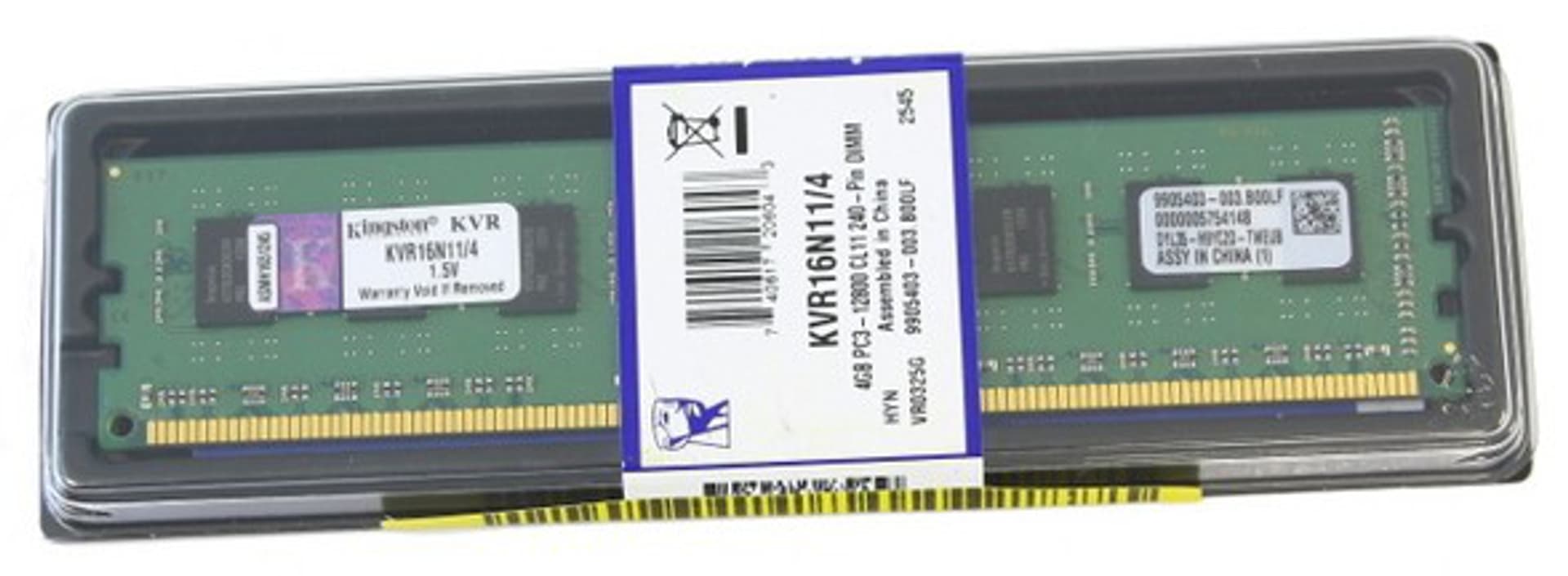 

Pamięć KINGSTON DIMM DDR3 8GB 1600MHz 11CL 1.5V SINGLE