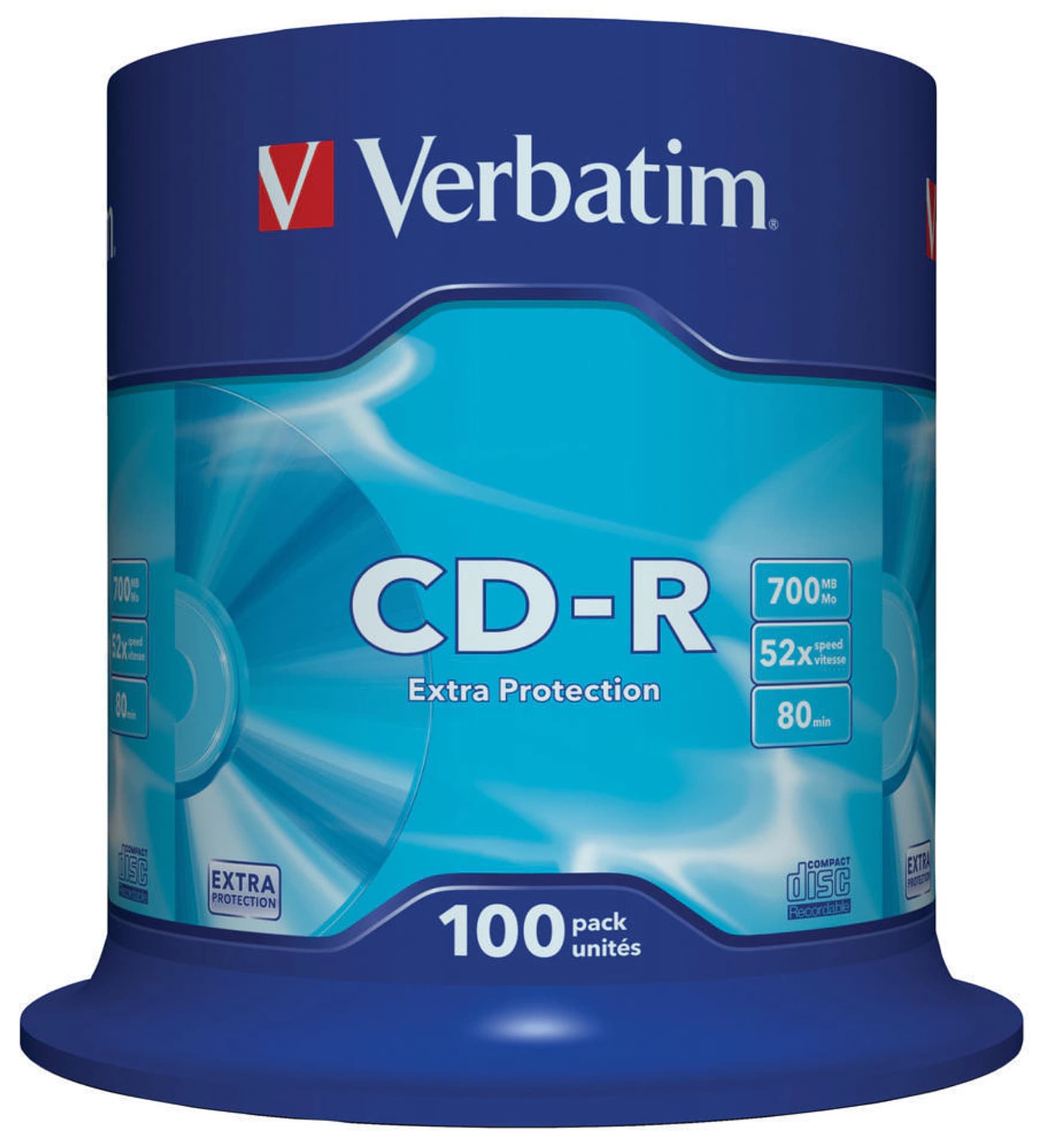 

CD-R VERBATIM 700 MB 52x Cake 100 szt.