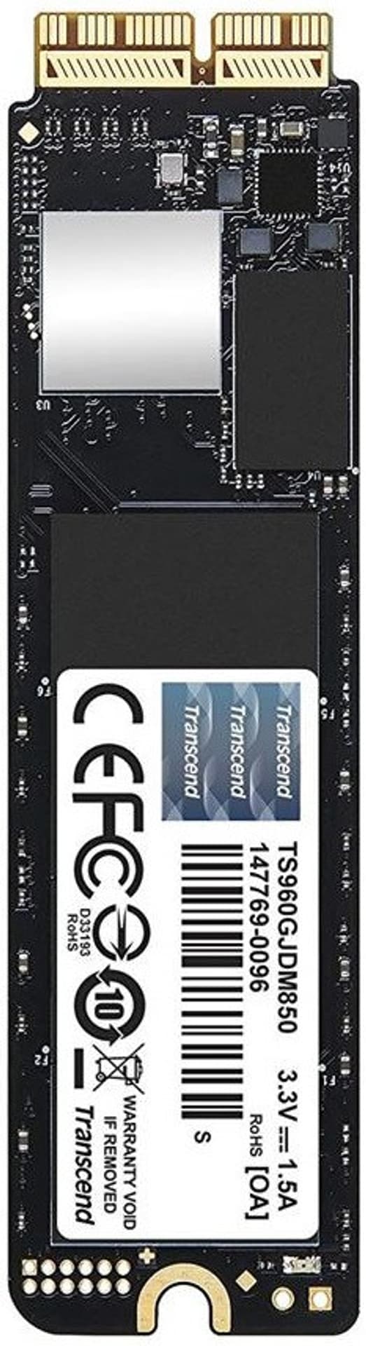 

Dysk SSD TRANSCEND JetDrive M.2 2280″ 960 GB PCIe Gen3 x4 1600MB/s 1400MS/s