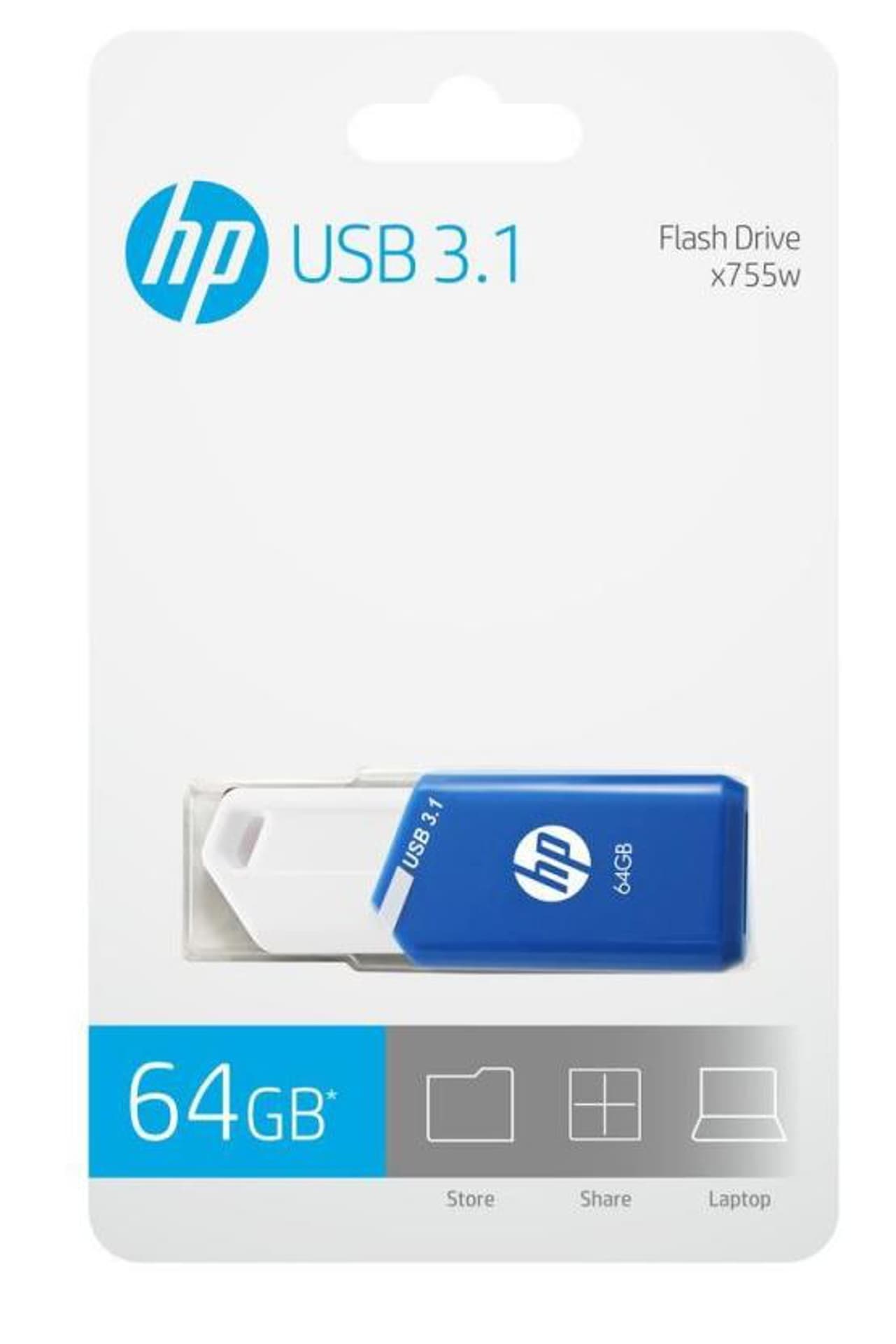 

Pendrive (Pamięć USB) HP 64 GB Biało-niebieski, Pamięć usb) hp 64 gb biało-niebiesk