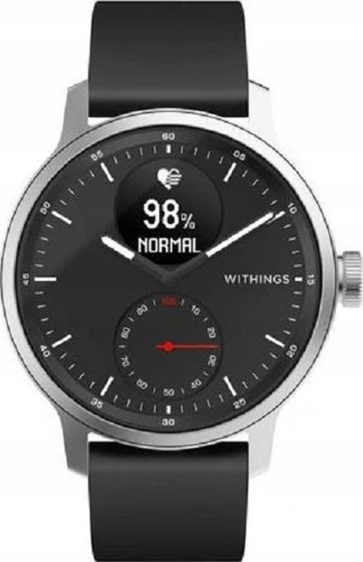 

Scanwatch Czarny WITHINGS Czarno-srebrny