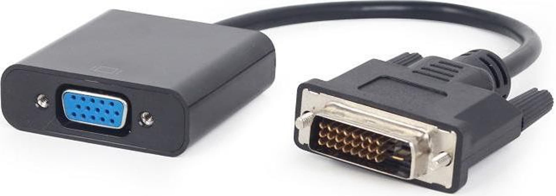 

Adapter GEMBIRD A-DVID-VGAF-01 (DVI-D M - D-Sub (VGA) F; 0,20m; kolor czarny)