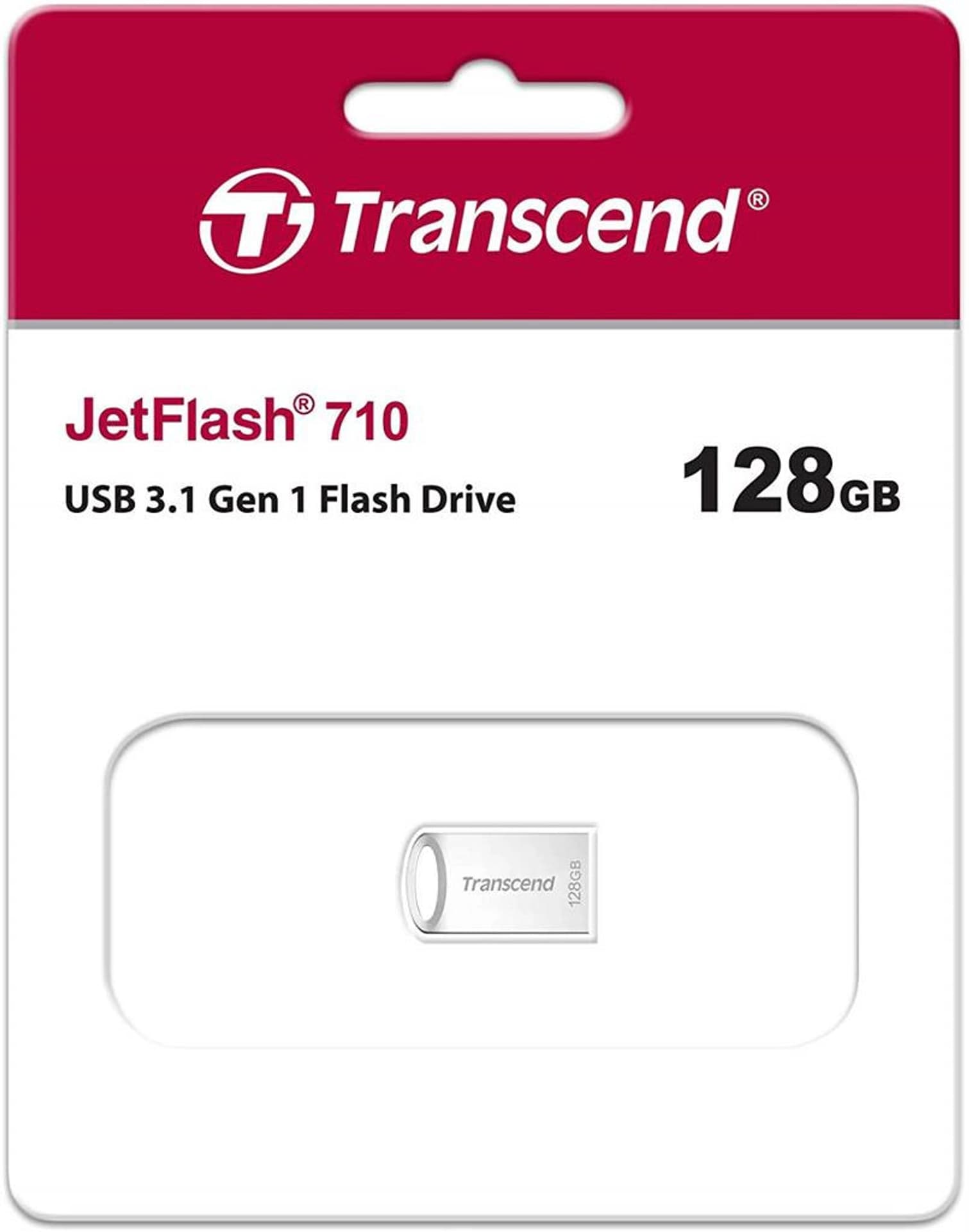 

Pendrive (Pamięć USB) TRANSCEND 128 GB Srebrny, Pamięć usb) transcend 128 gb srebrn