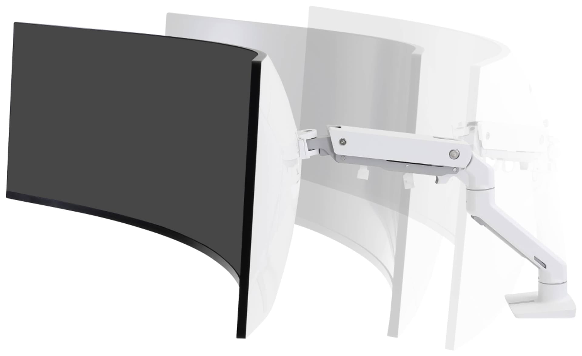 

ERGOTRON HX Desk Monitor Arm with HD Pivot, White 45-647-216 Uchwyt stołowy
