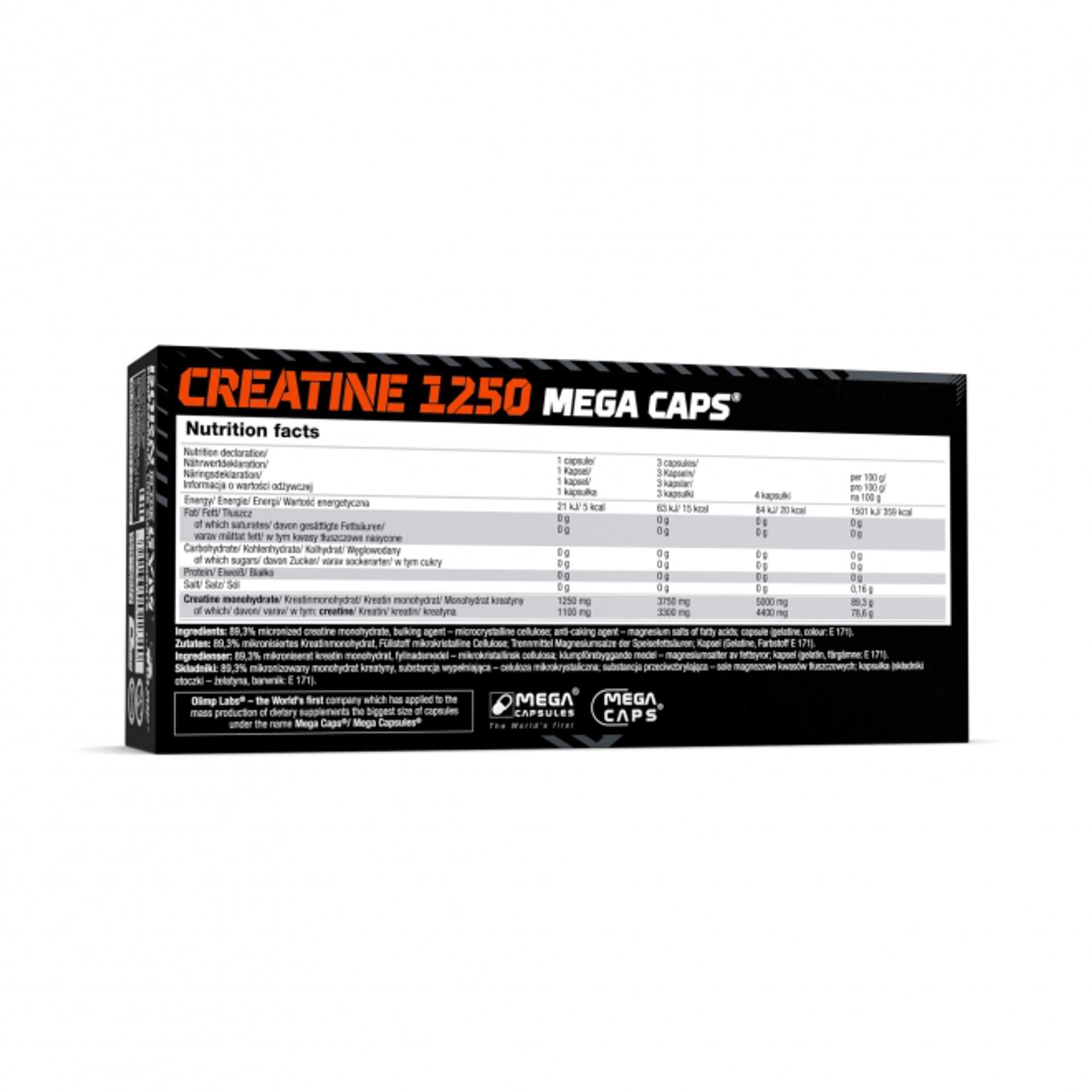 

Creatine 1250 Mega Caps - 120 tabletek