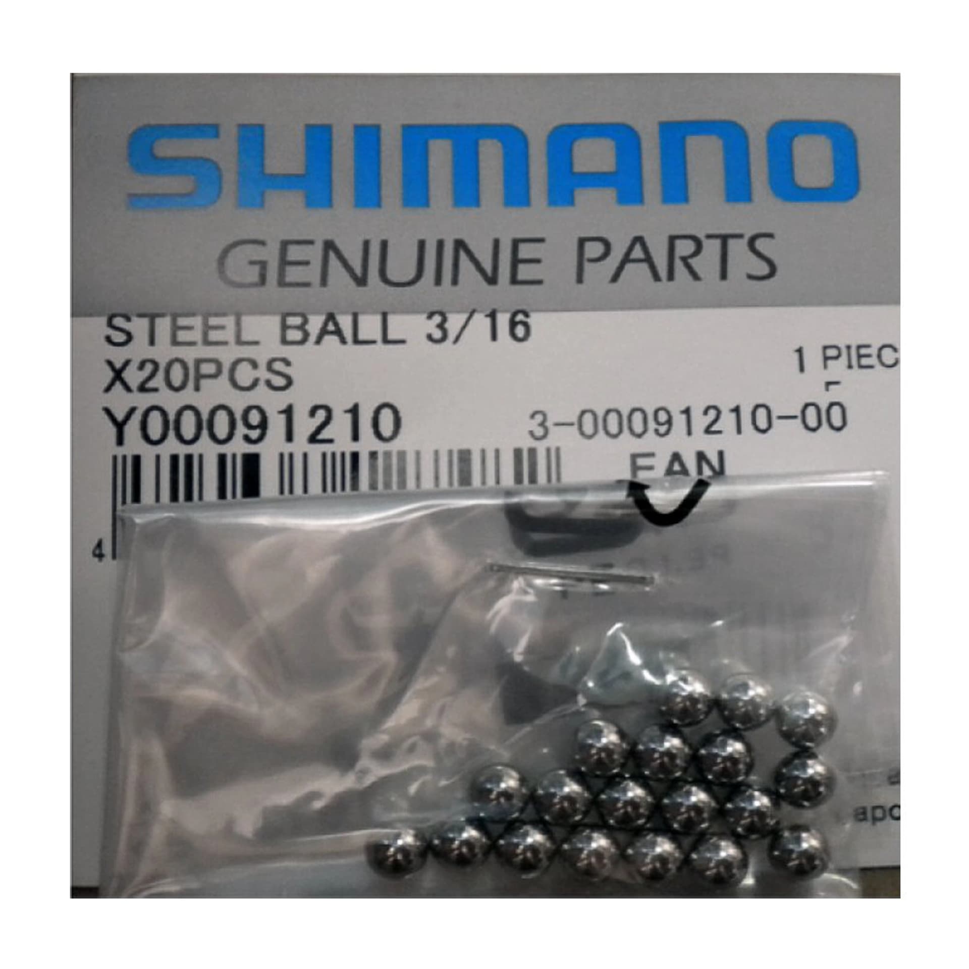 

Kulki do piast Shimano 3/16 cala 20 szt.