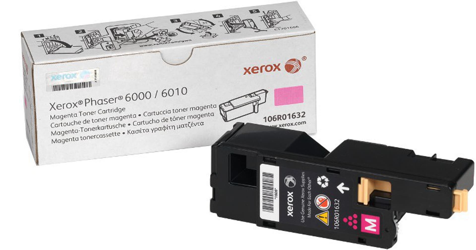 

Xerox oryginalny toner 106R01632, magenta, 1000s, Europy Wschodniej, Xerox Phaser 6000, 6010, O