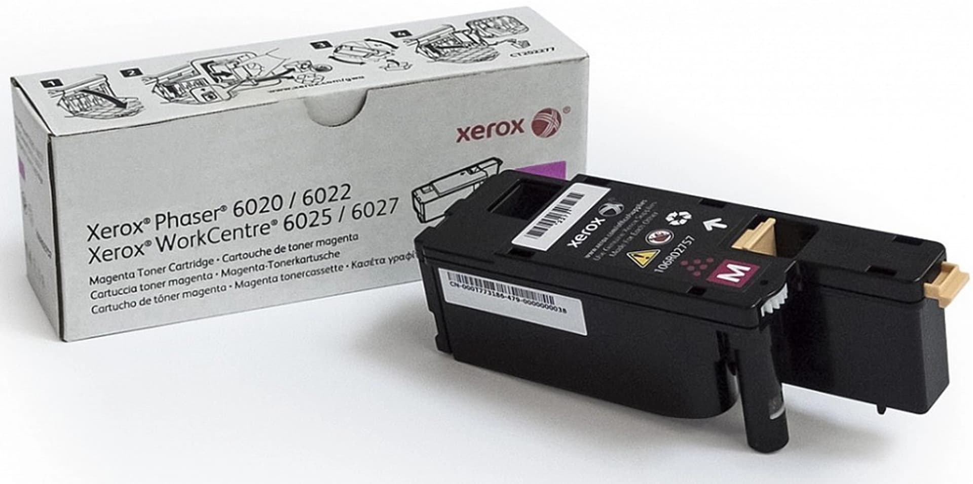 

Xerox oryginalny toner 106R02761, magenta, 1000s, Xerox Phaser 6020, 6022, WorkCentre 6025, 6027, O