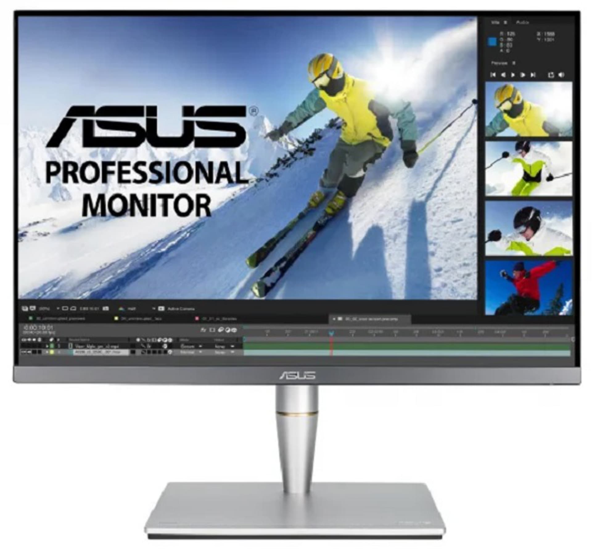 

Asus ProArt HDR Professional LCD PA24AC 24.1 ", IPS, WUXGA, 1920 x 1200 pixels, 16:10, 5 ms, 350 cd/m², Gray, HDR-10, 100% sRGB,