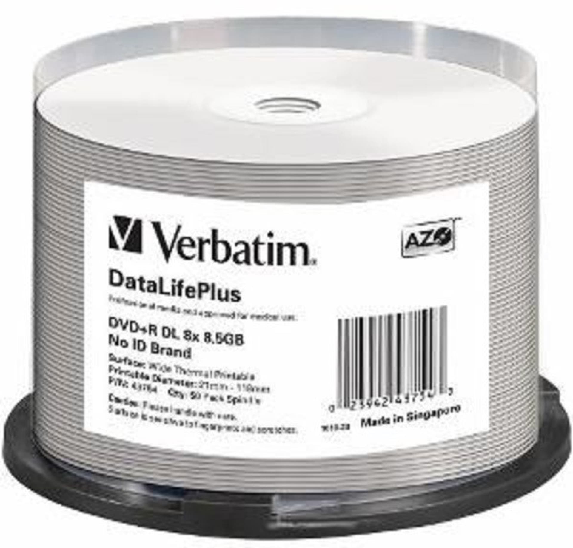 

VERBATIM 8.5 GB 8x Spindel 50 szt.