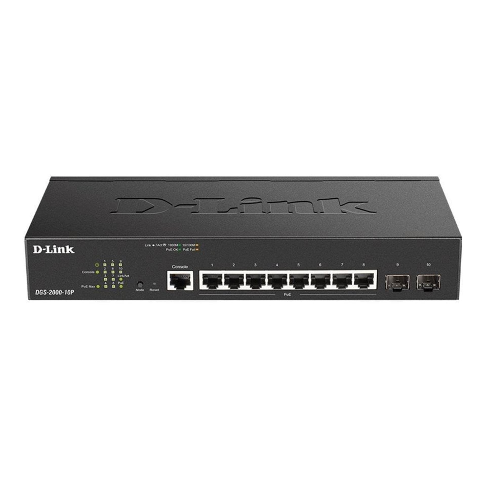 

D_Link DGS-2000-10P 8-port Gbit PoE Managed Switch