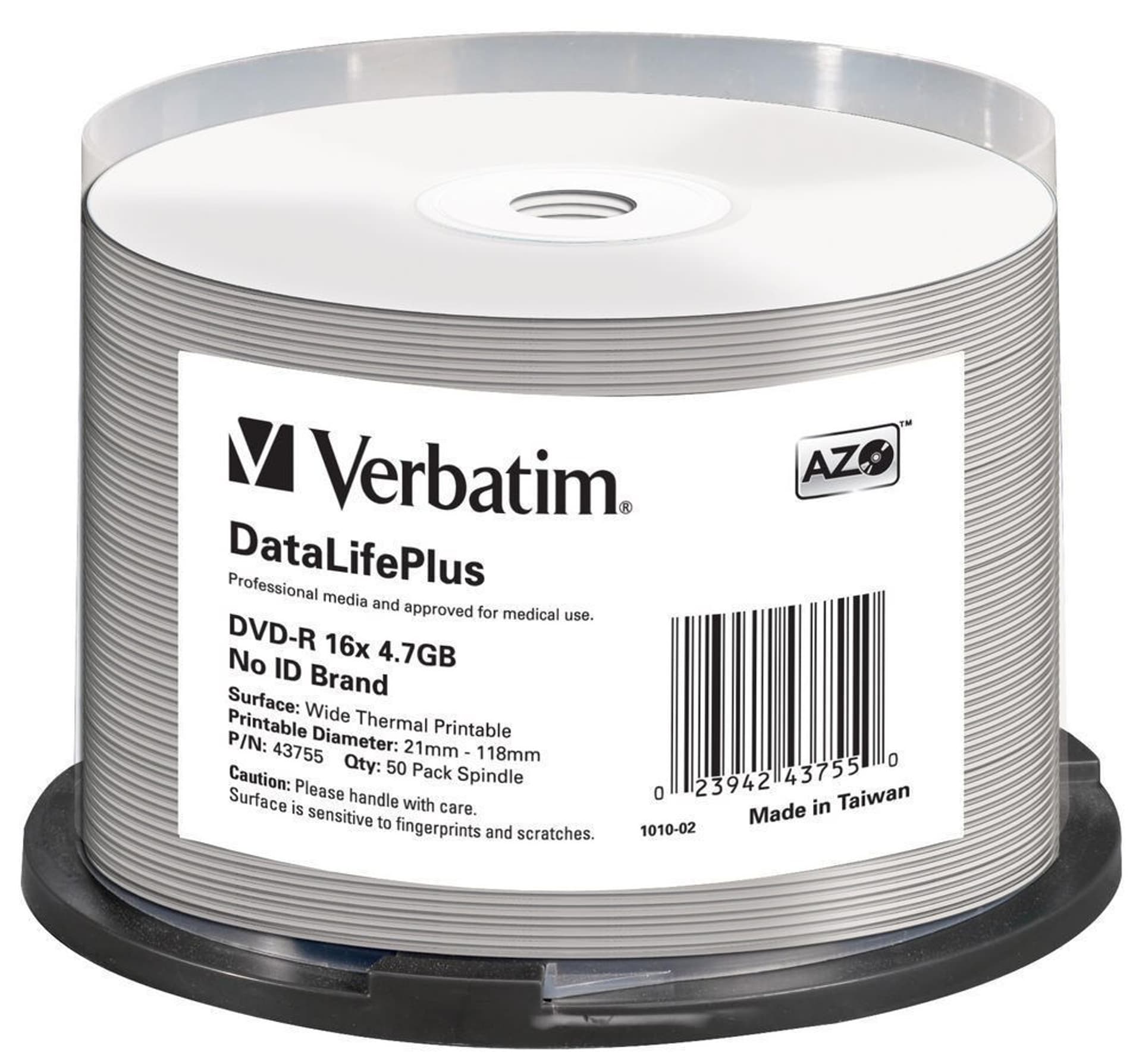 

DVD-R VERBATIM 4.7 GB 16x Spindle 50 szt.