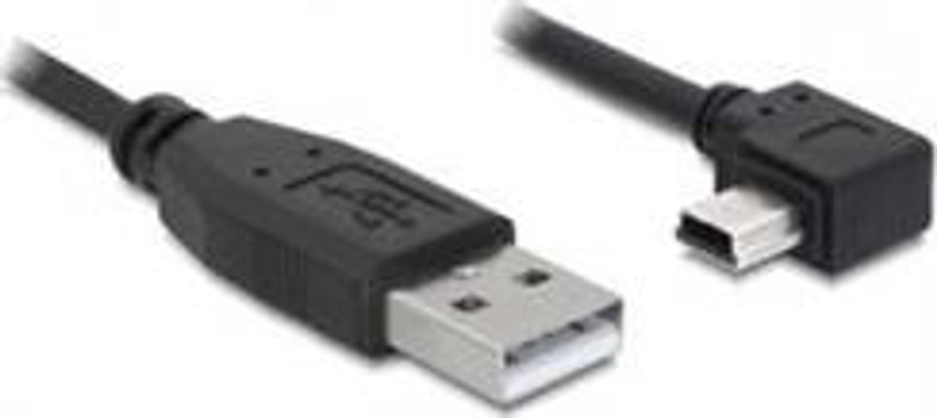 

Kabel USB A(M)->Mini USB BM5P(M) kątowy 50cm, M) kątowy 50c