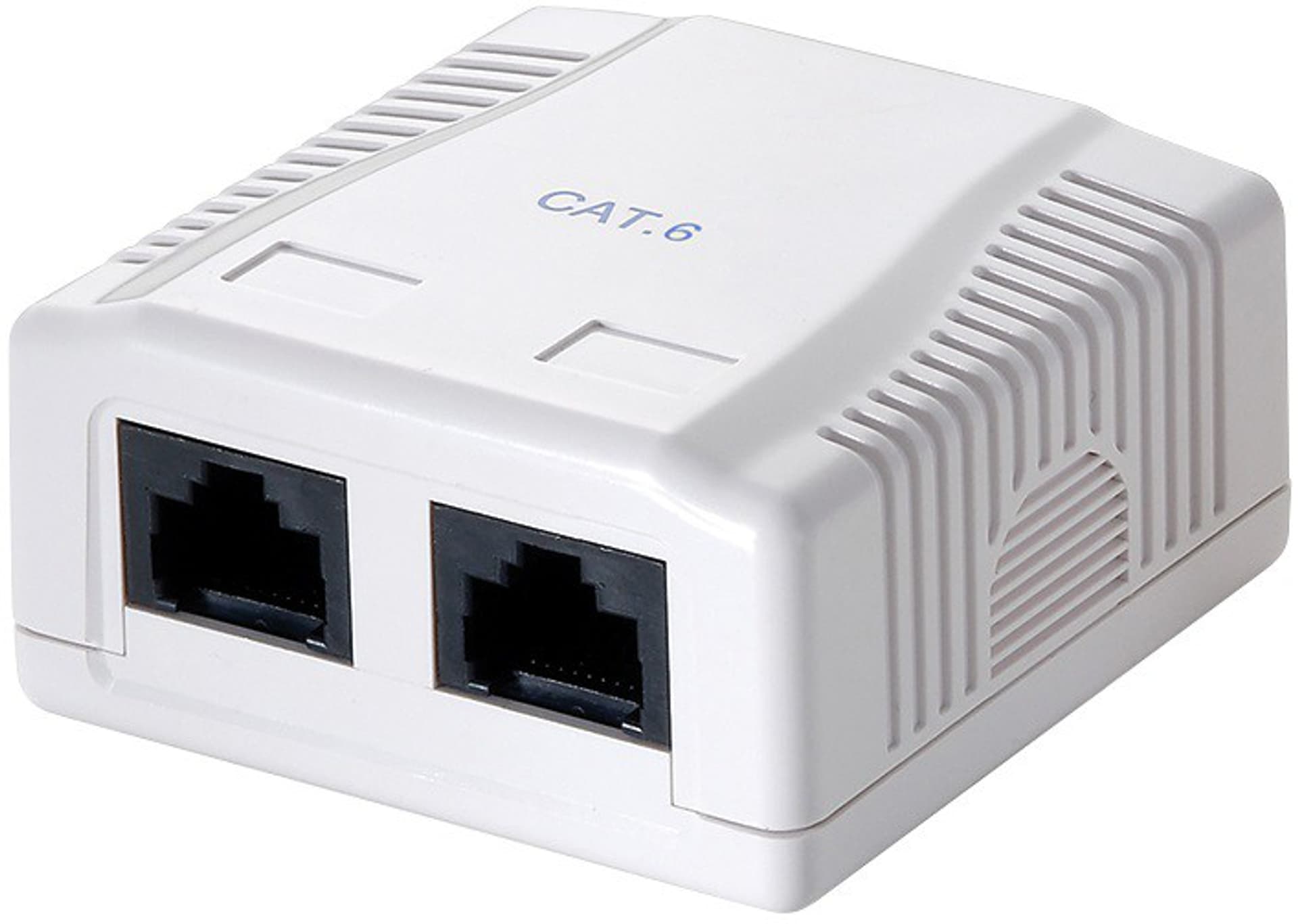 

Gniazdo natynkowe Cat.6 UTP 2xRJ45, białe