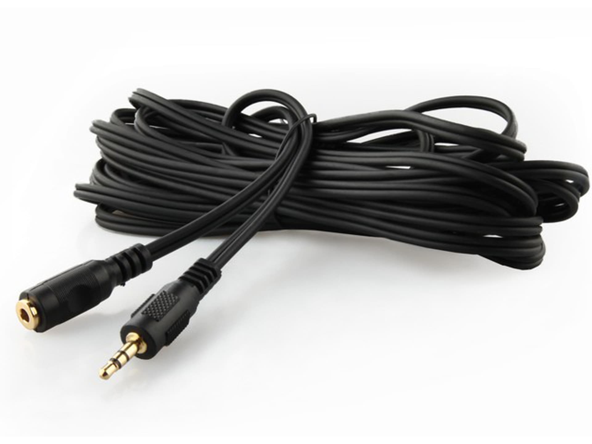 

Przedłużacz mini Jack , gold, Kabel stereo 5 metrów