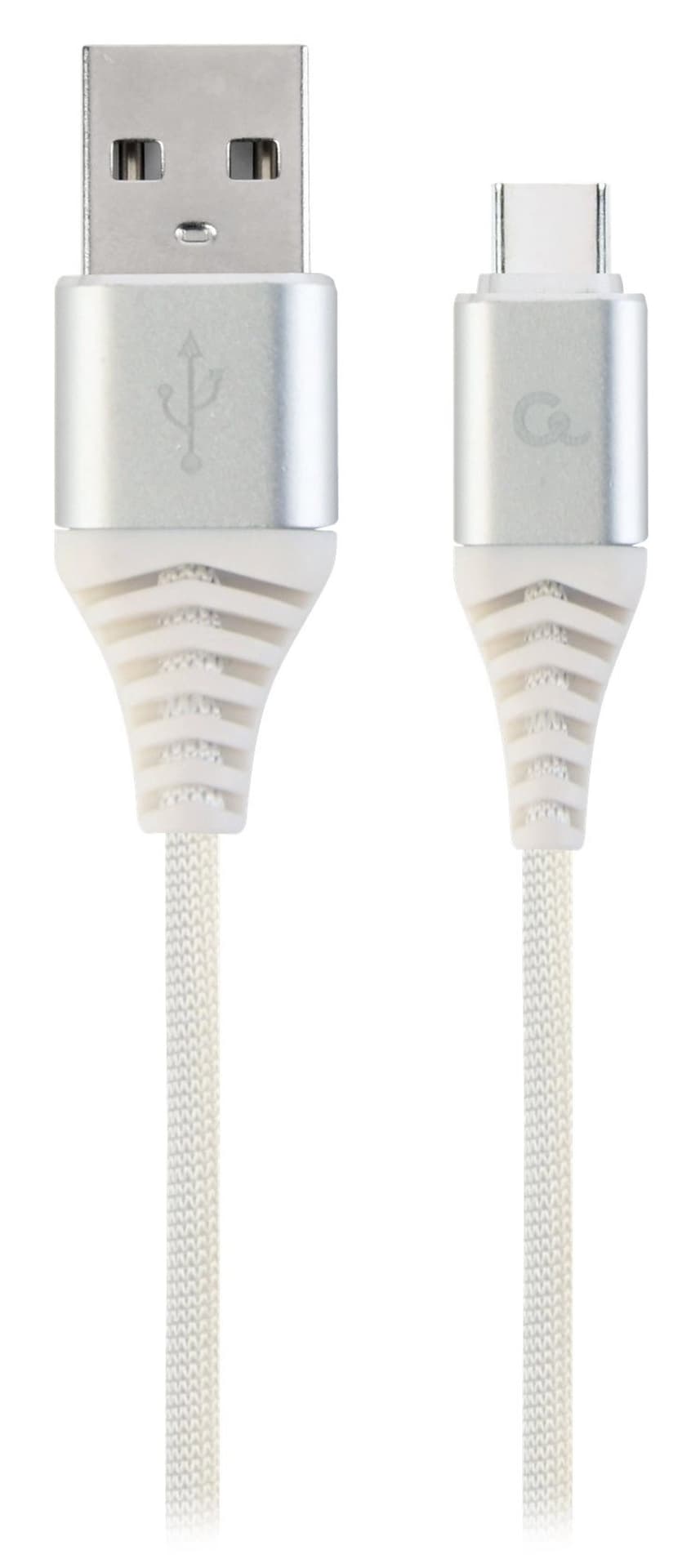 

Kabel USB 2.0 - typ C (AM/CM) oplot tekstylny 1m biały Gembird, Am/cm) oplot tekstylny 1m biały gembir