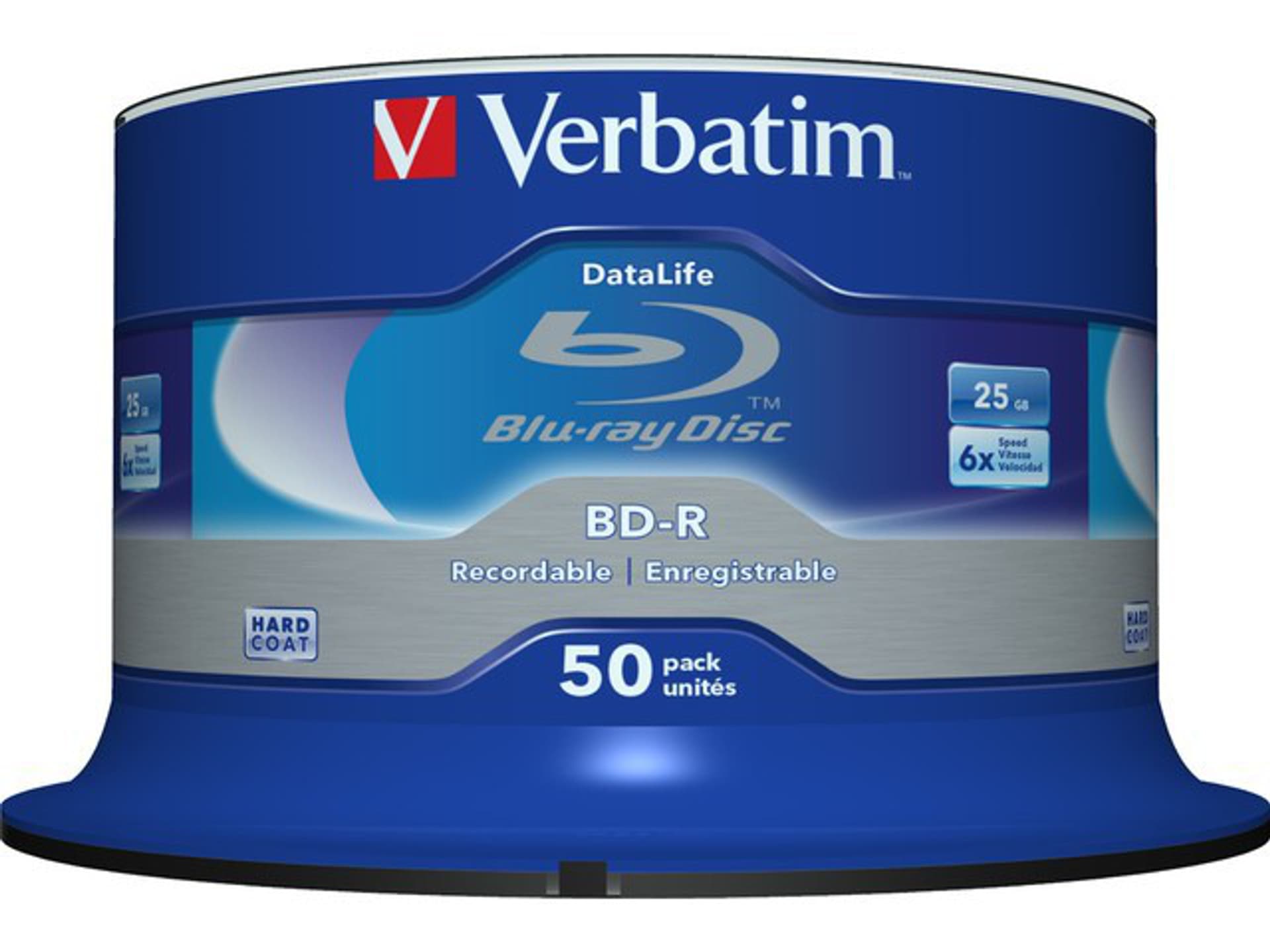 

BD-R VERBATIM 25 GB 6x Cake Box 50 szt.