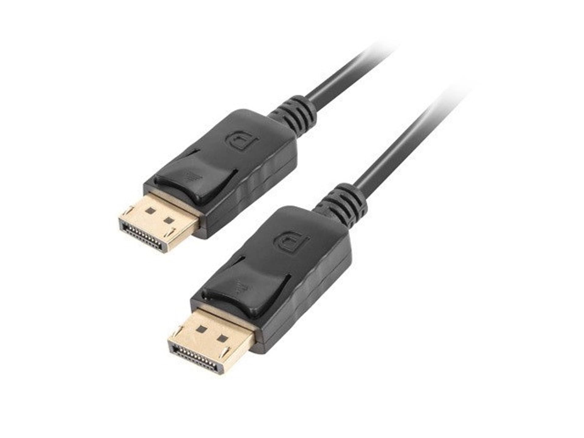 

LANBERG KABEL DISPLAYPORT M/M 0.5M 4K (V1.2, 19PIN, CZARNY) CA-DPDP-10CC-0005-BK, V1.2/19pin/czarny) ca-dpdp-10cc-0005-b