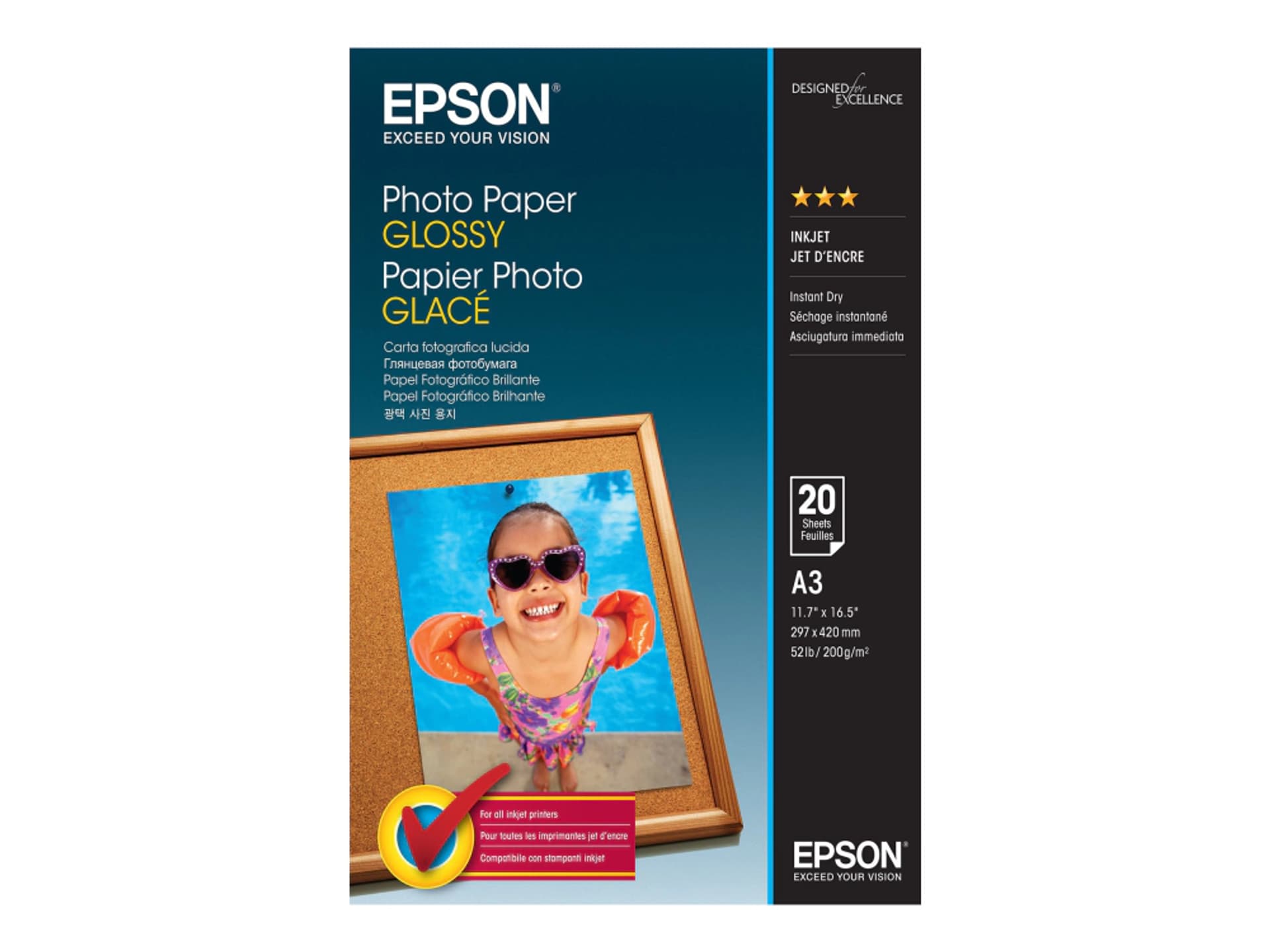 

Papier Photo Glossy A3 20 arkuszy 200g/mkw