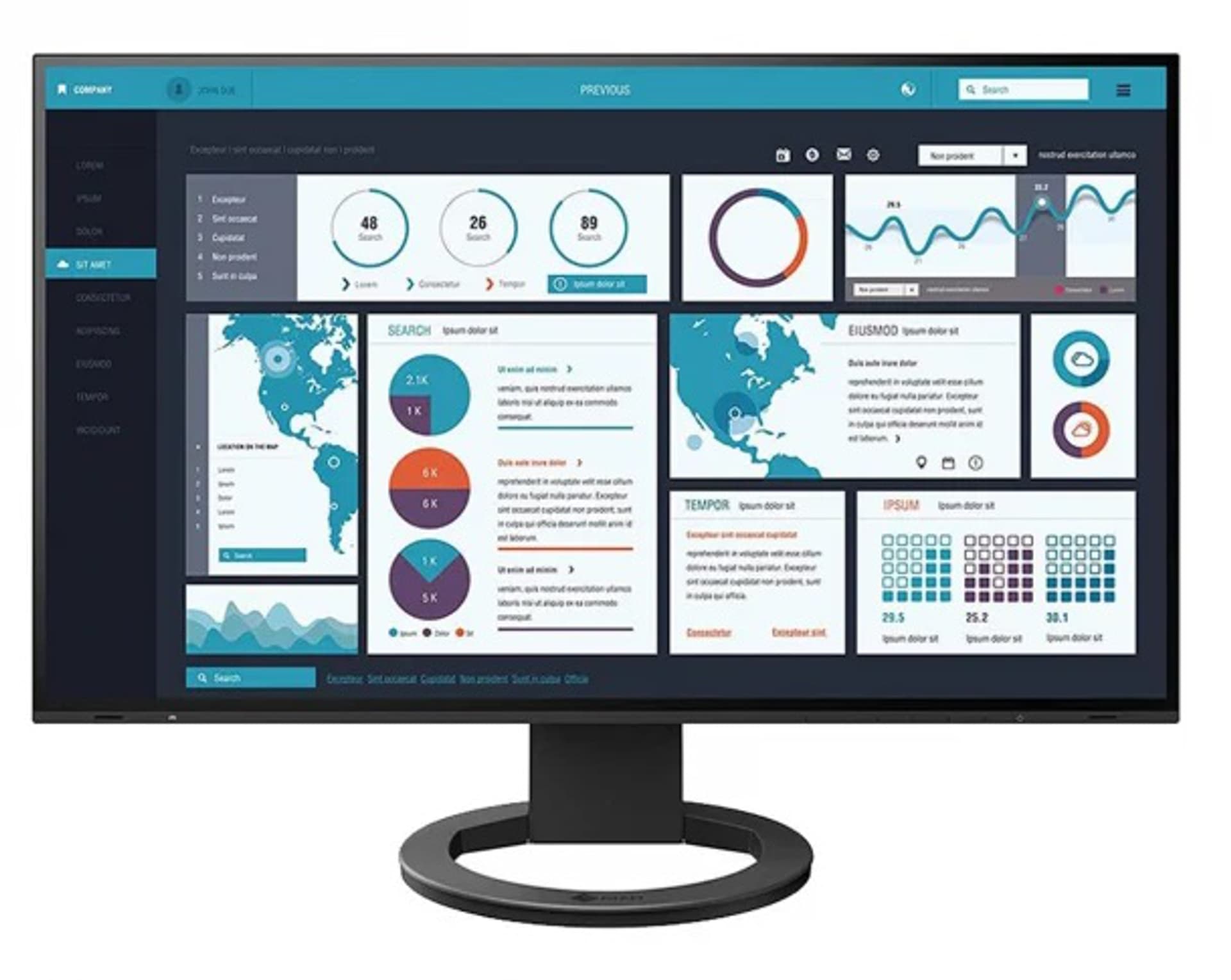 

Monitor EIZO 24.1" 1920 x 1200 EV2495-BK Czarny