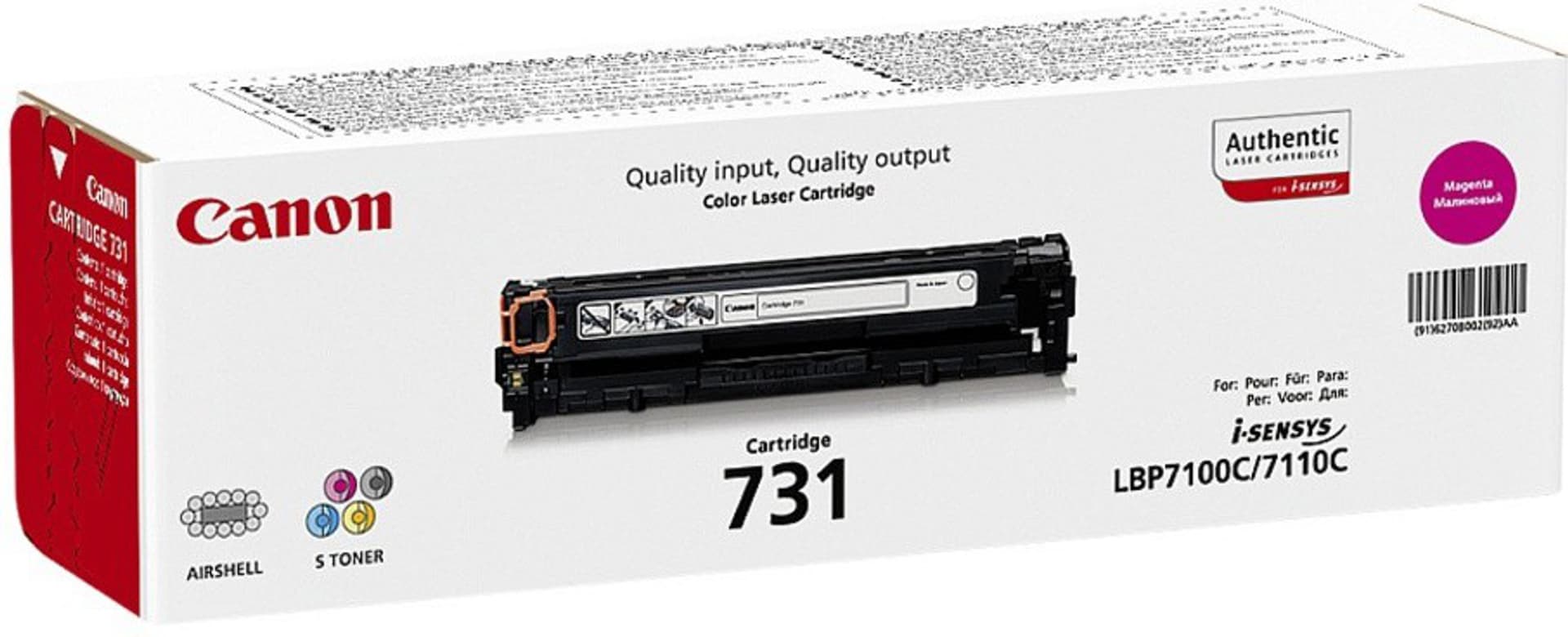

Toner CANON CRG-731M 6270B002