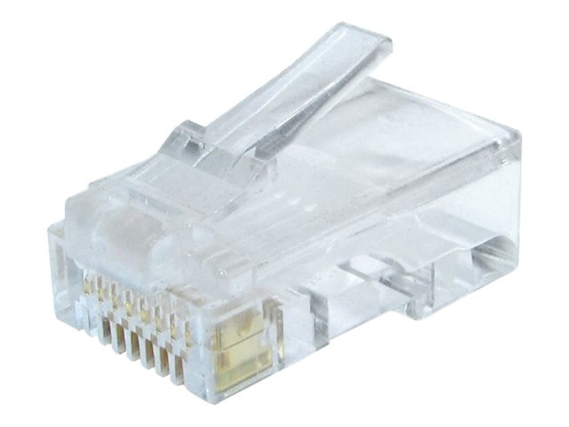 

Cablexpert Modular plug (adapter) 8P8C for solid CAT6 LAN cable, 10 pcs per bag, Adapter) 8p8c for solid cat6 lan cable/10 pcs per ba