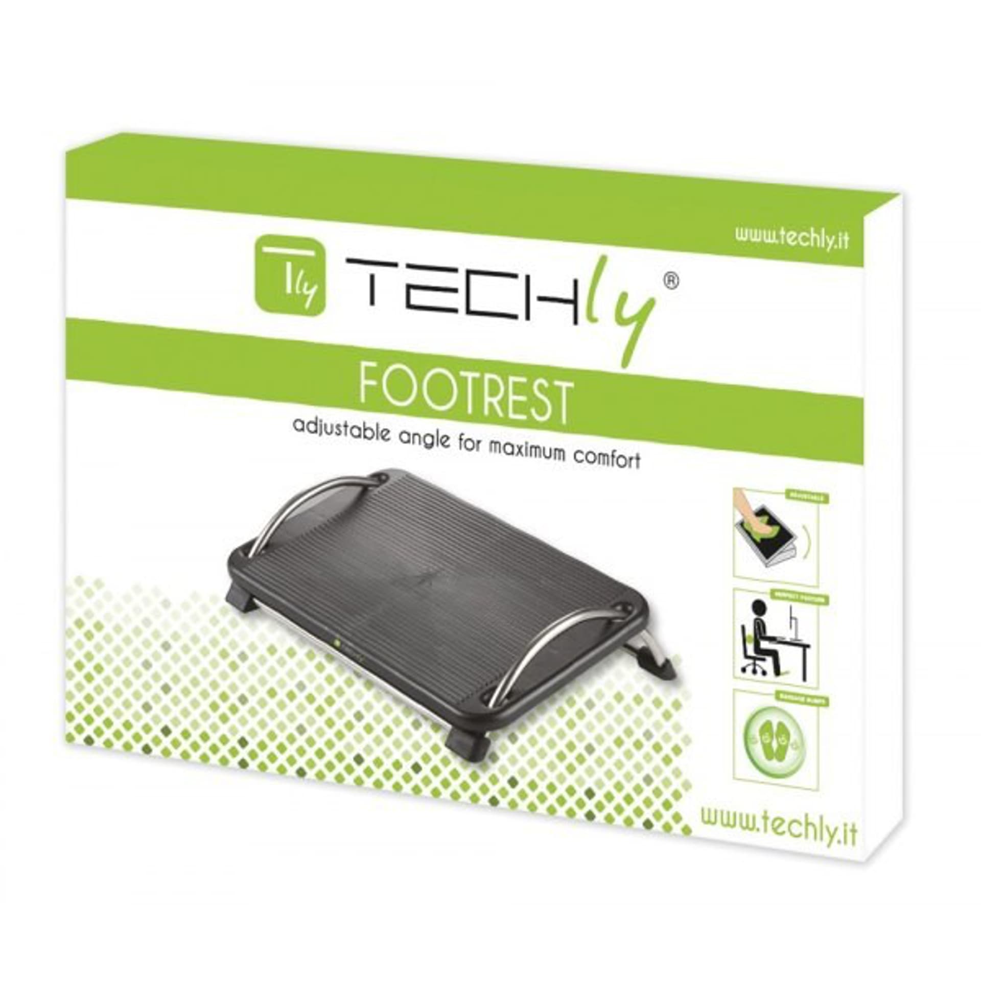 

TECHLY PODNÓŻEK ERGONOMICZNY REGULOWANY ICA-FR 13