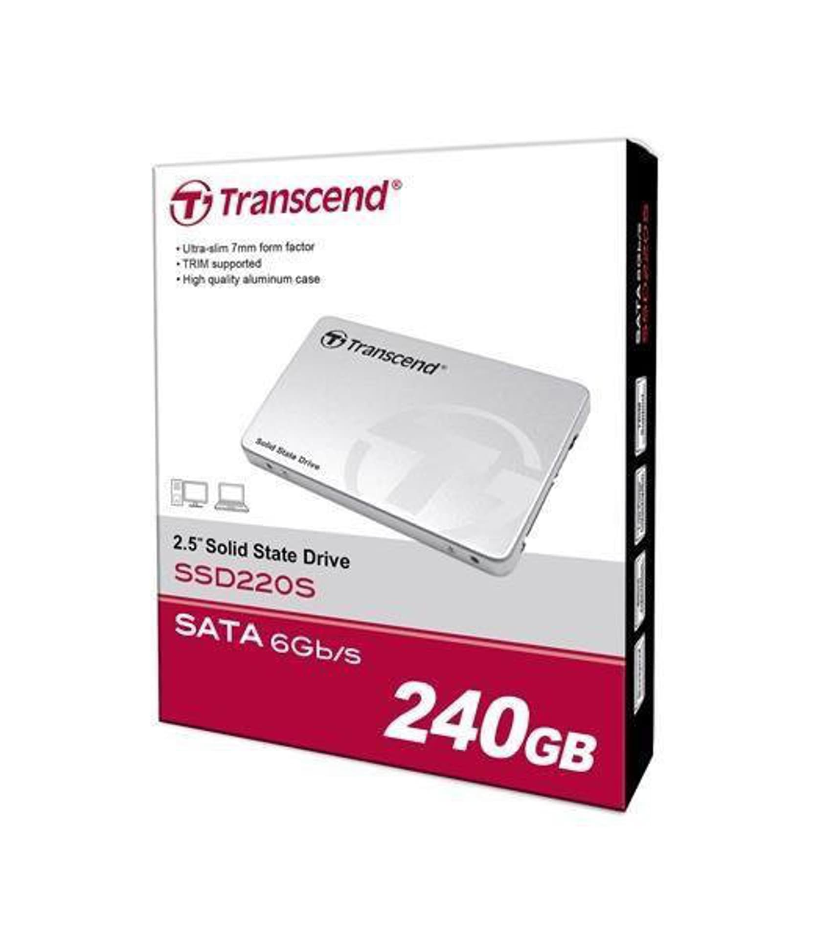 

TRANSCEND 2.5″ 240 GB SATA III (6 Gb/s) 520MB/s 450MS/s