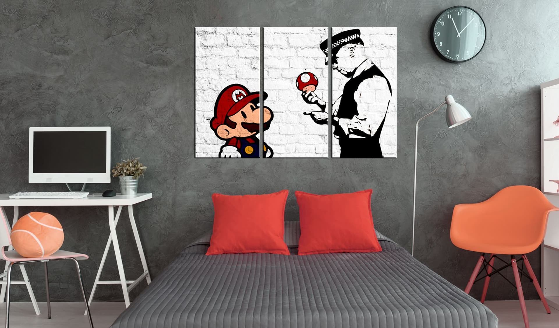 

Obraz - Mario Bros (Banksy) (rozmiar 120x80)