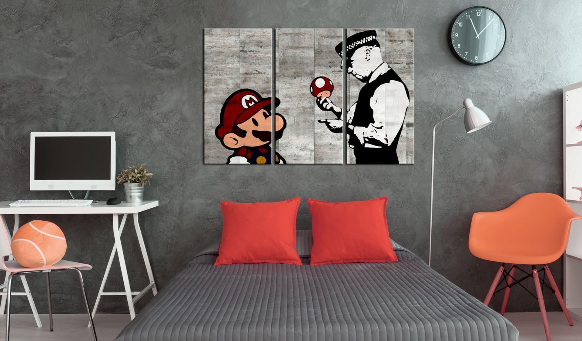 

Obraz - Banksy: Mario Bros (rozmiar 120x80)