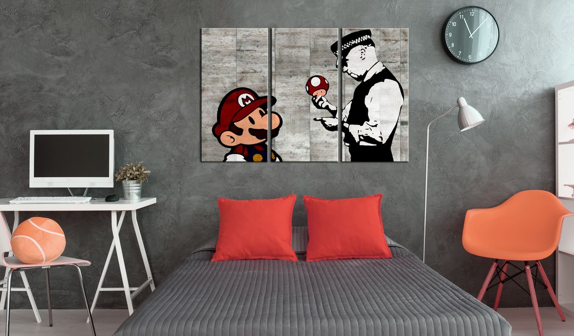 

Obraz - Banksy: Mario Bros (rozmiar 90x60)