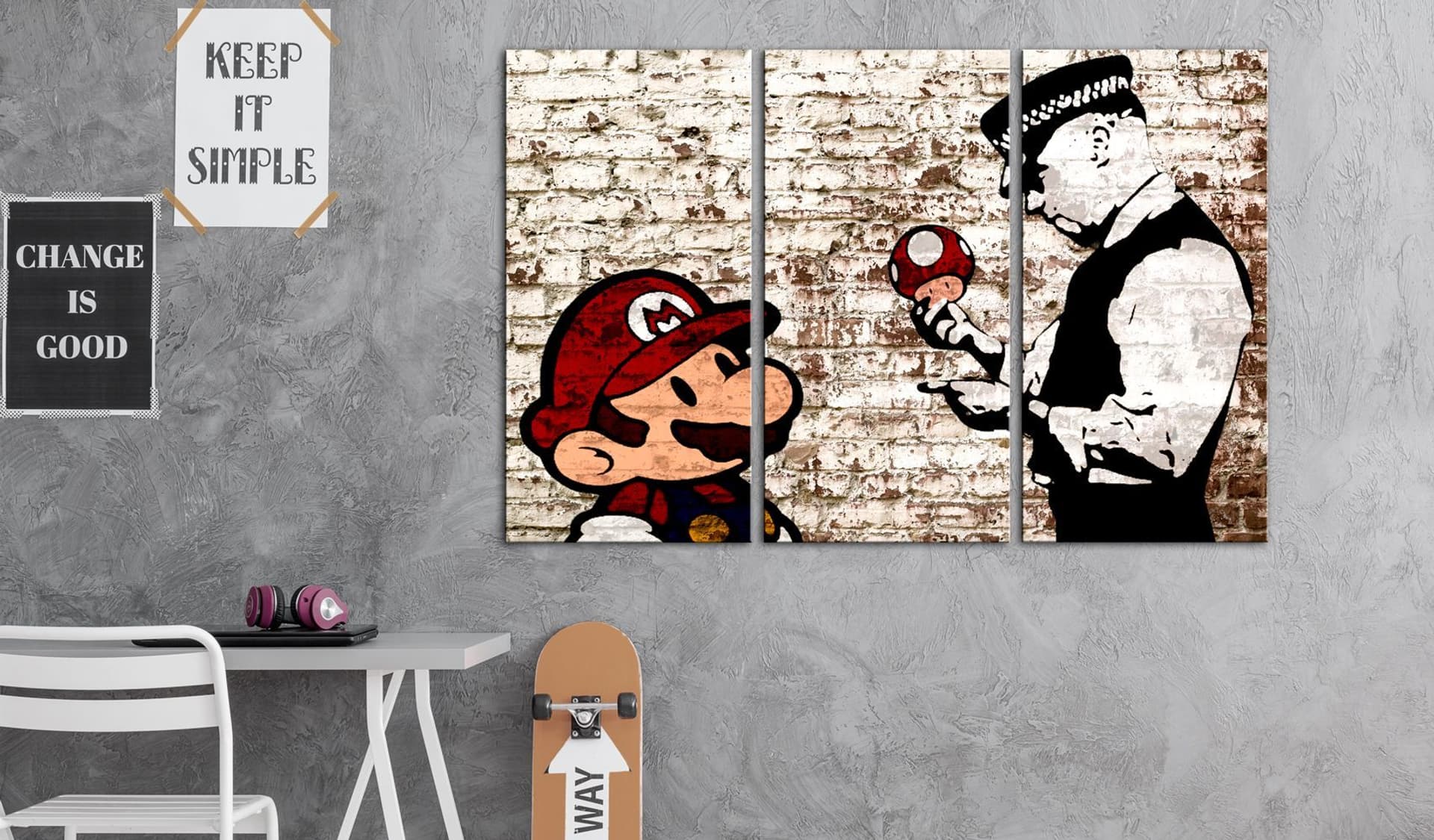 

Obraz - Mario Bros: Zdarta ściana (rozmiar 120x80)